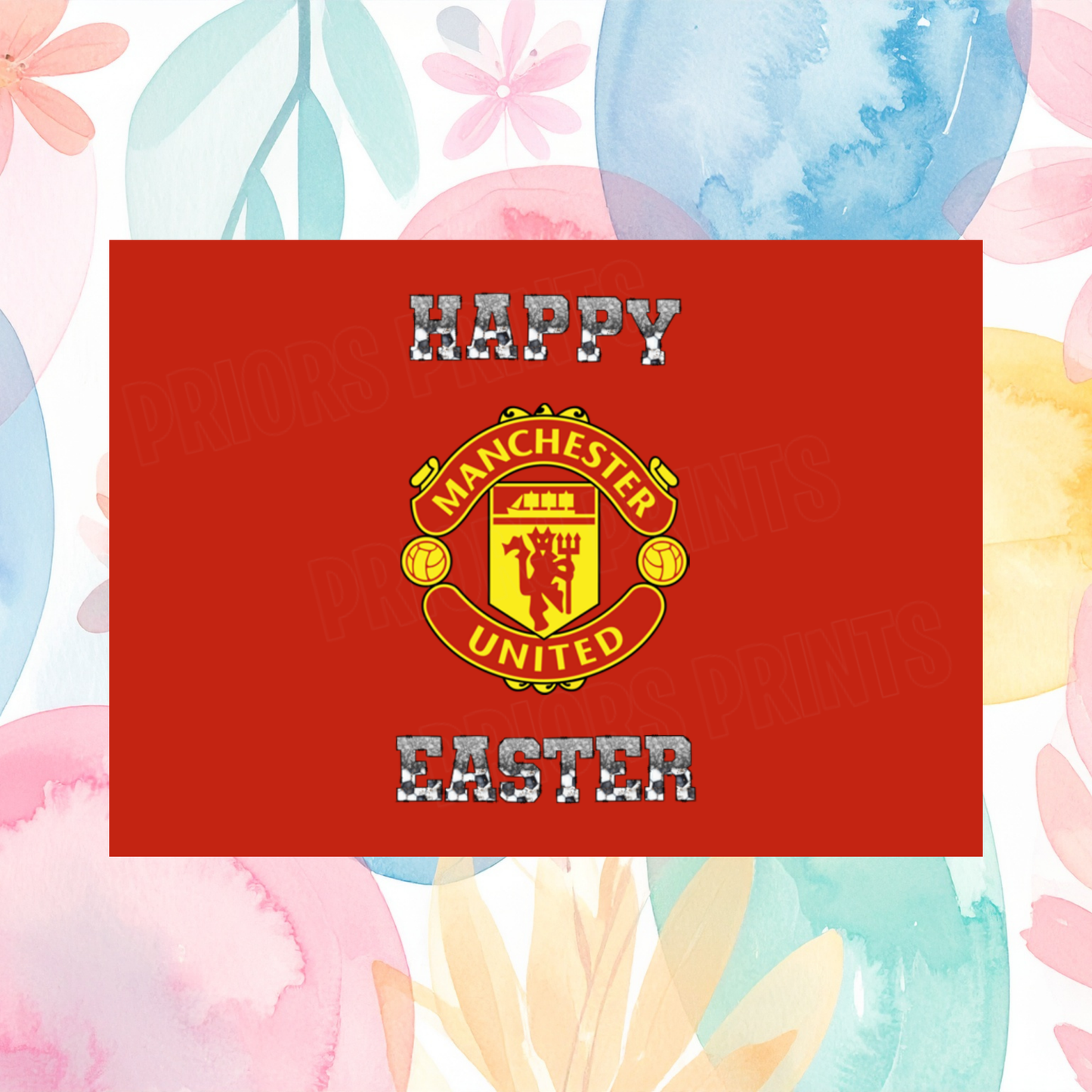 Football Teams Easter Chocolate Bar Wrapper