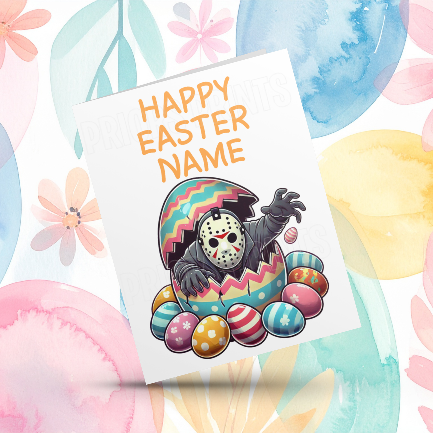 Mixed Character Personalised Easter Card