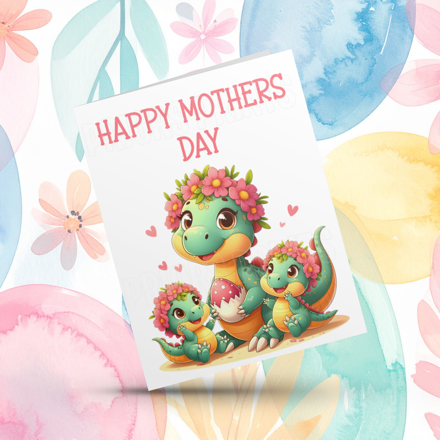 Dinosaur Mothers Day Card