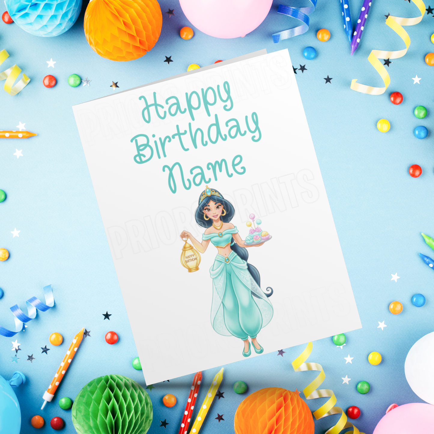 Mixed Disney Princess Personalised Birthday Card I Frozen I Mulan I Tangled I Aladdin I Sleeping Beauty I Brave I Beauty and The Beast I The Princess and The Frog