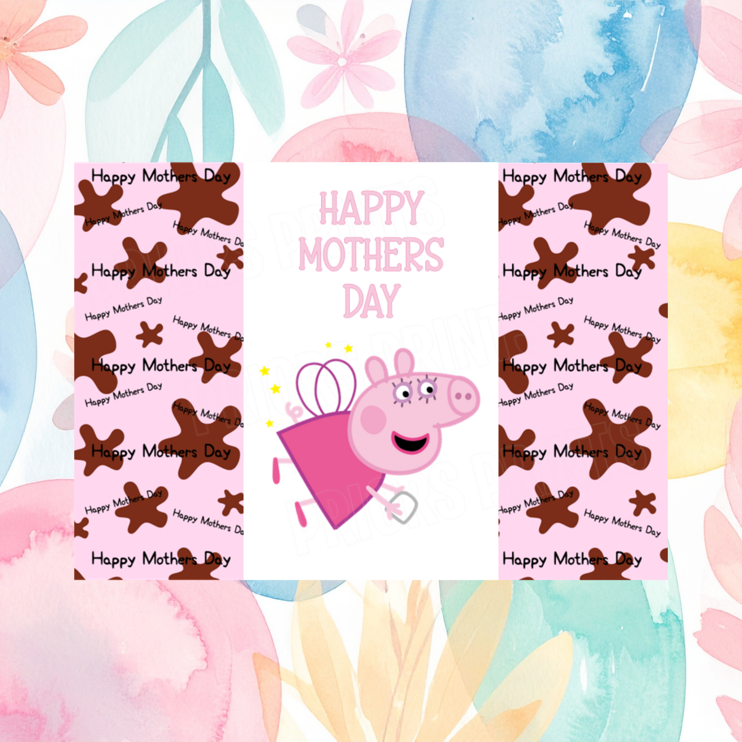 Peppa Pig Happy Mothers Day Chocolate Bar Wrapper