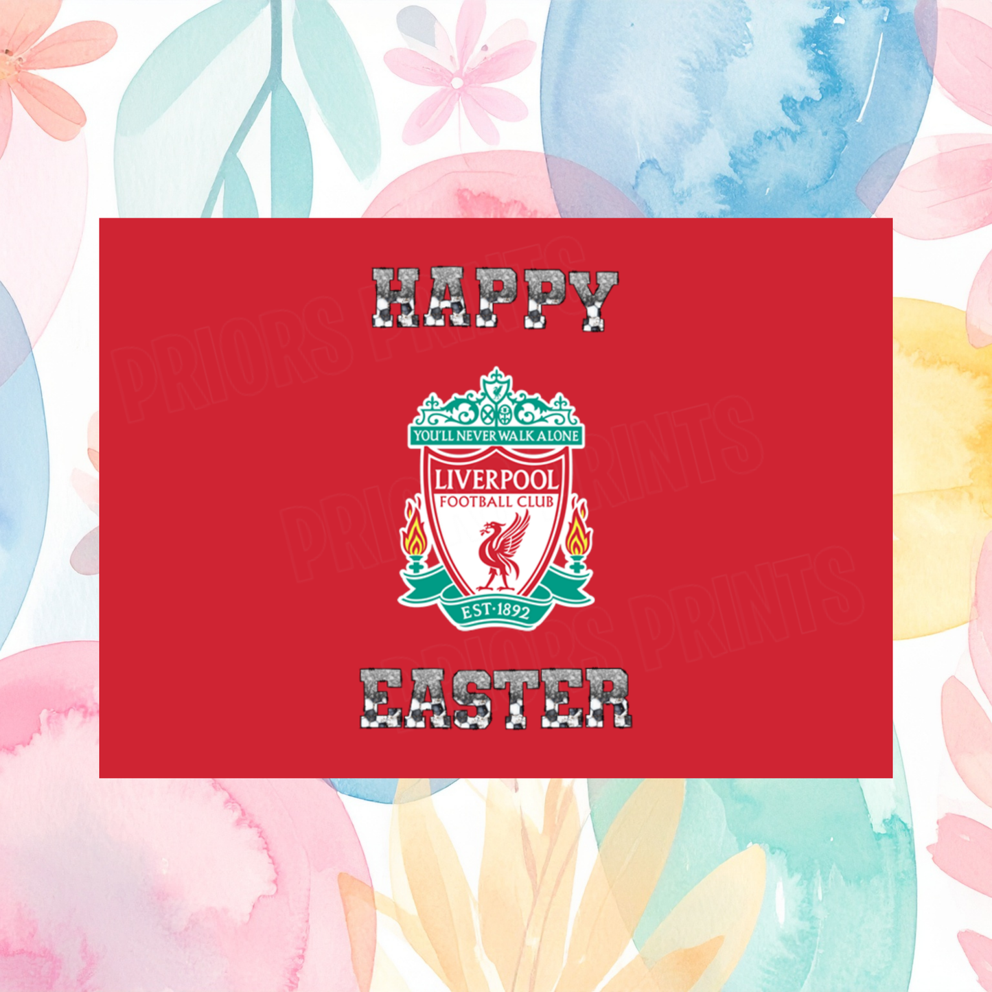 Football Teams Easter Chocolate Bar Wrapper