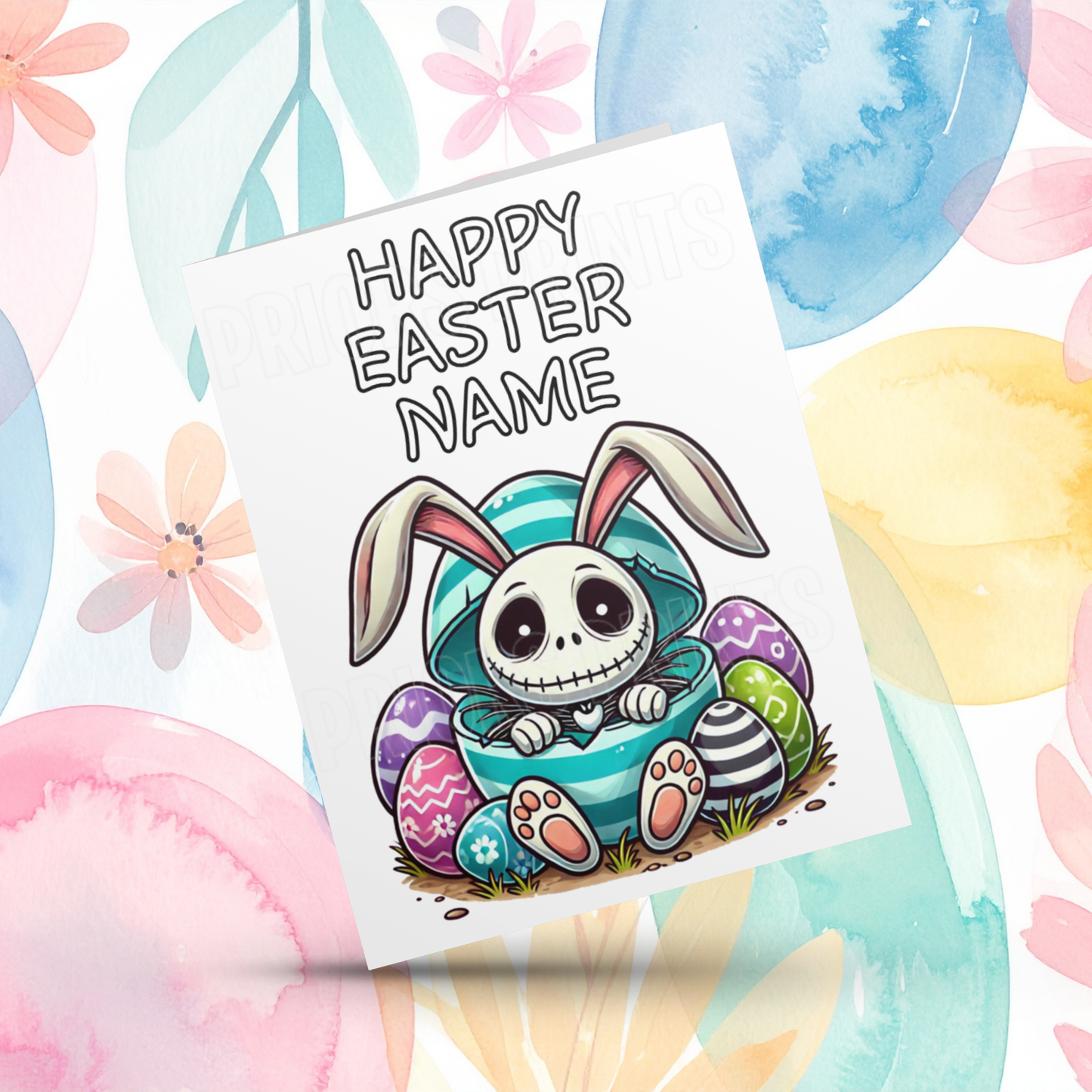 Mixed Character Personalised Easter Card