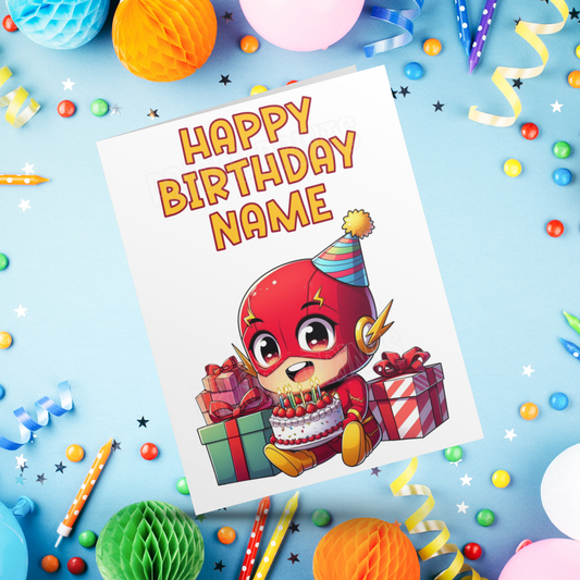 Personalised Cute Superhero Birthday Card I Marvel I Superhero