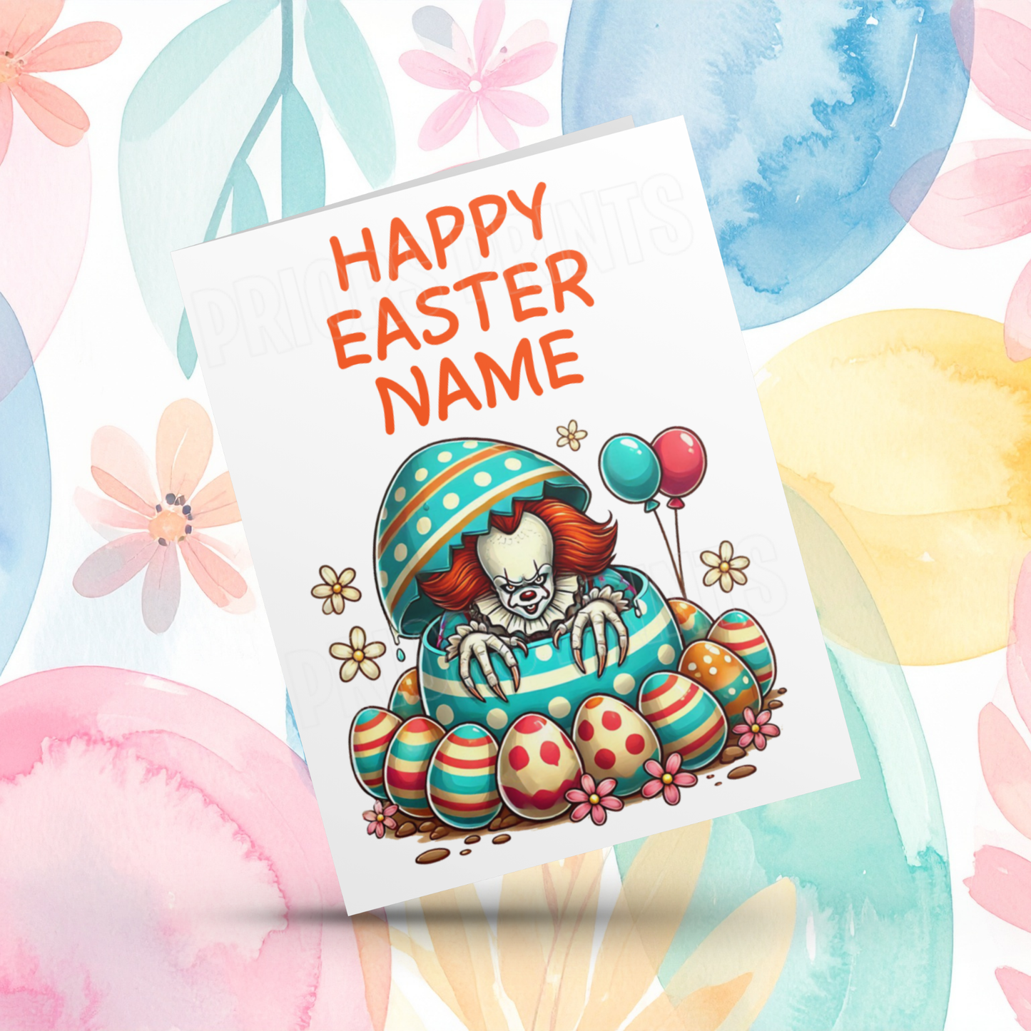 Mixed Character Personalised Easter Card