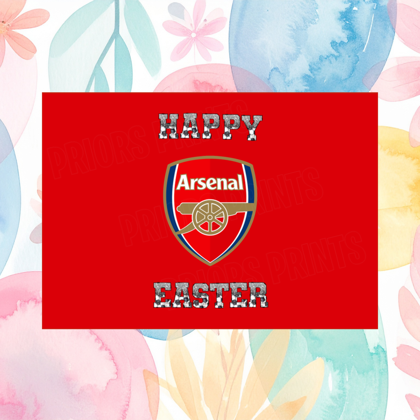 Football Teams Easter Chocolate Bar Wrapper