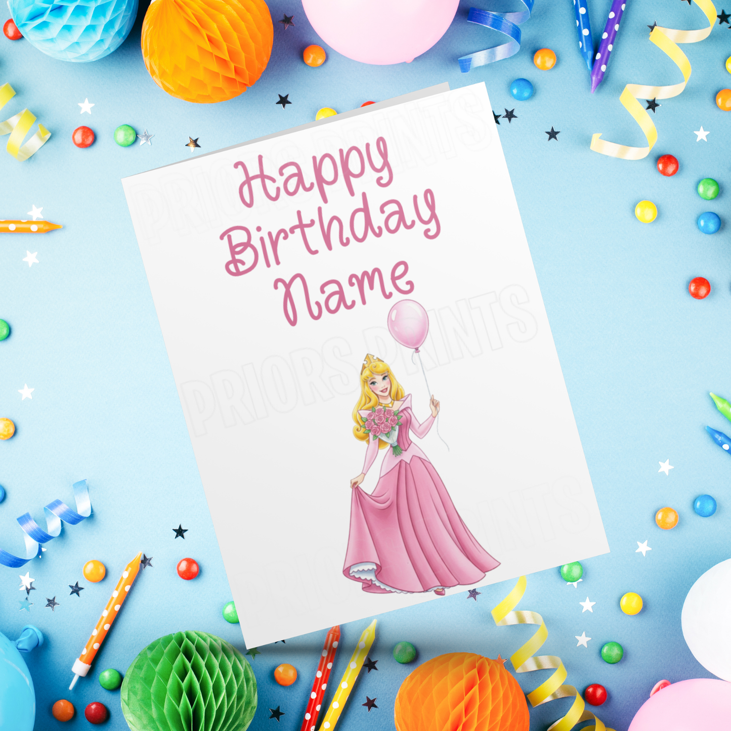 Mixed Disney Princess Personalised Birthday Card I Frozen I Mulan I Tangled I Aladdin I Sleeping Beauty I Brave I Beauty and The Beast I The Princess and The Frog