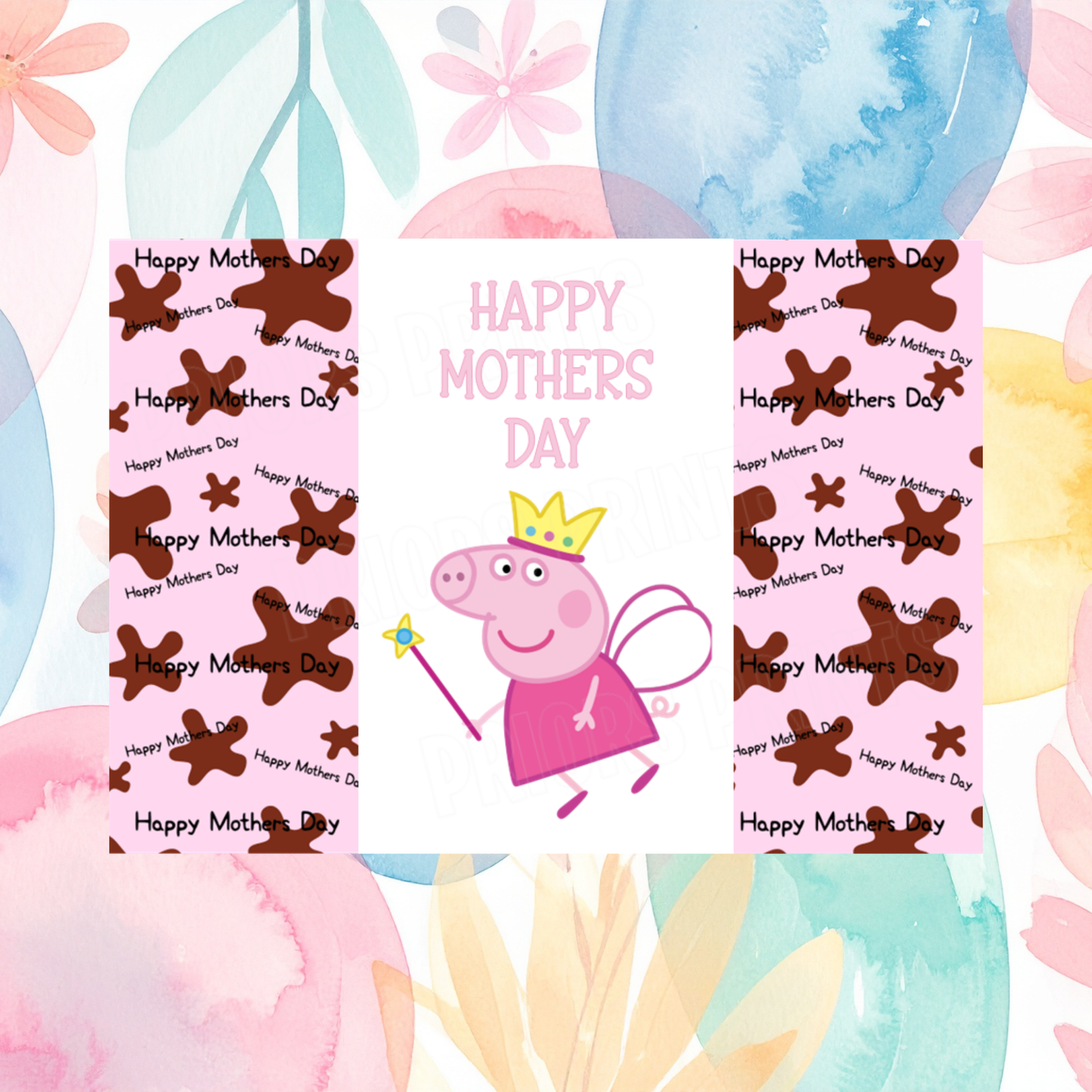 Peppa Pig Happy Mothers Day Chocolate Bar Wrapper