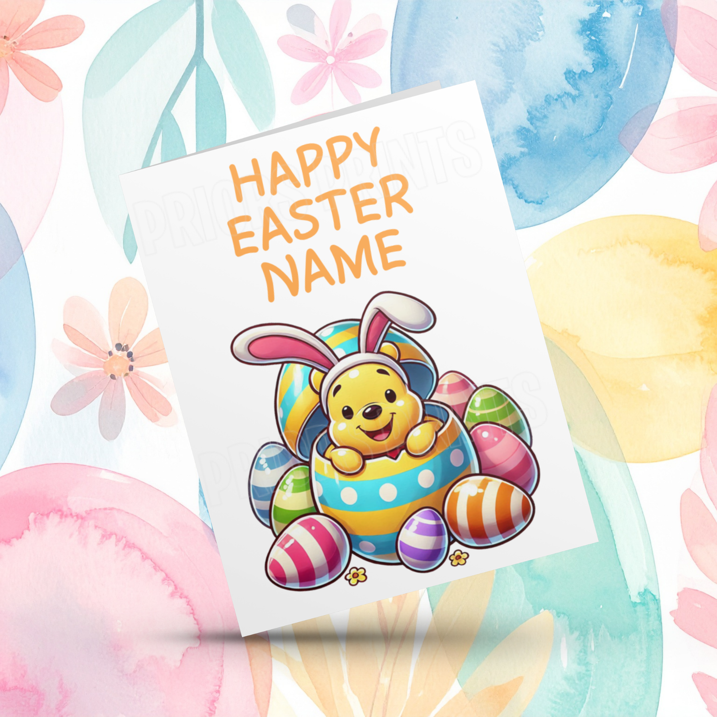 Mixed Character Personalised Easter Card