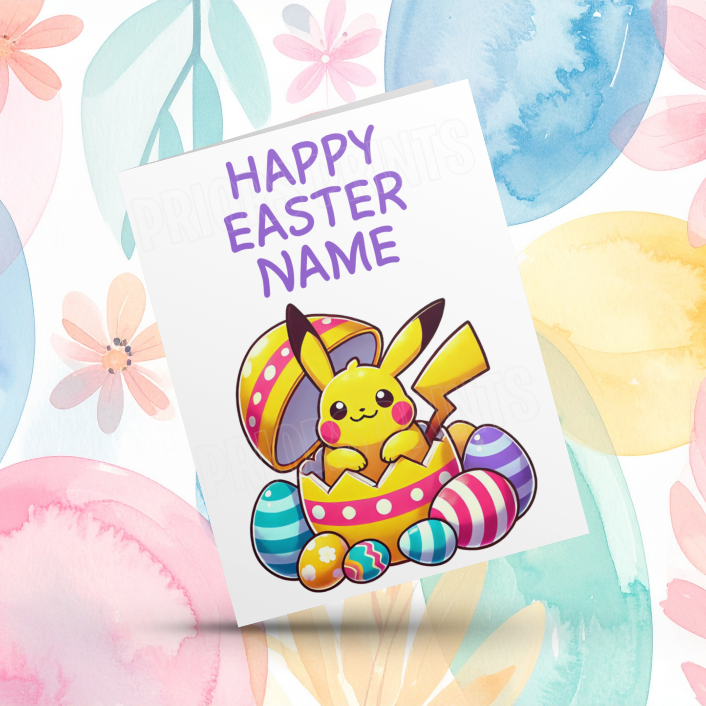 Mixed Character Personalised Easter Card