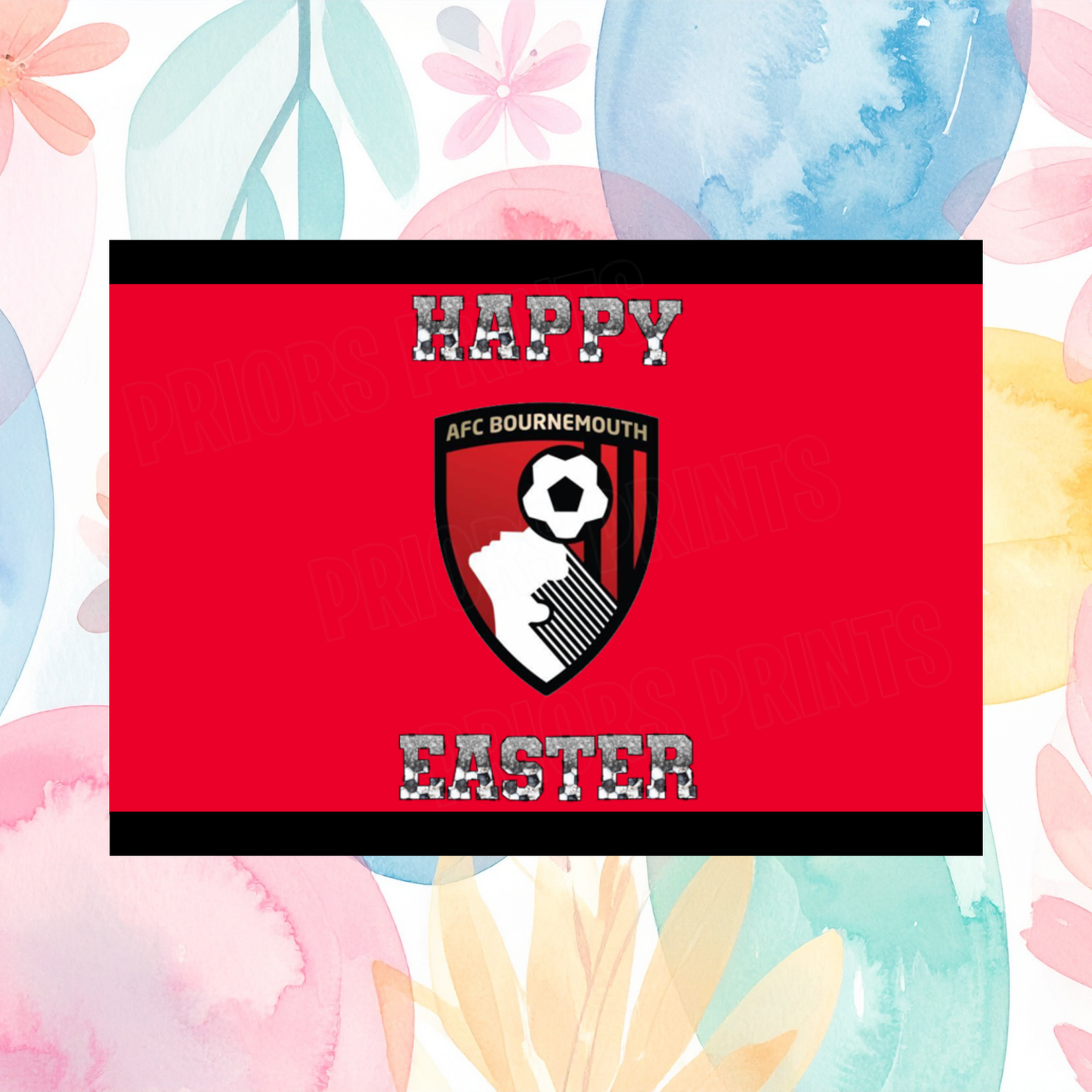 Football Teams Easter Chocolate Bar Wrapper