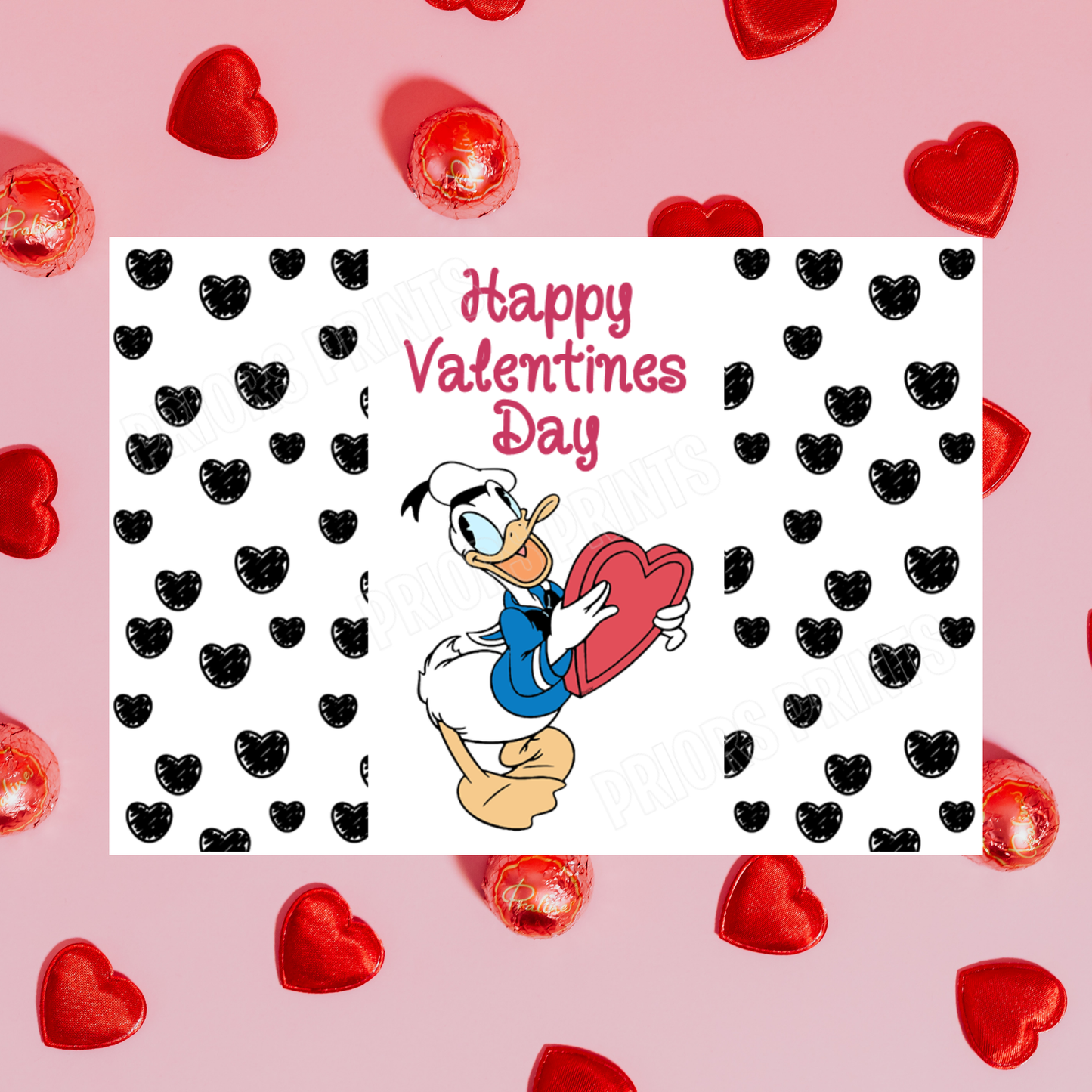 Mickey Mouse & Friends Valentines Day Chocolate Bar Wrappers I Minnie Mouse I Donald Duck I Daisy Duck I Pluto I Goofy I Disney