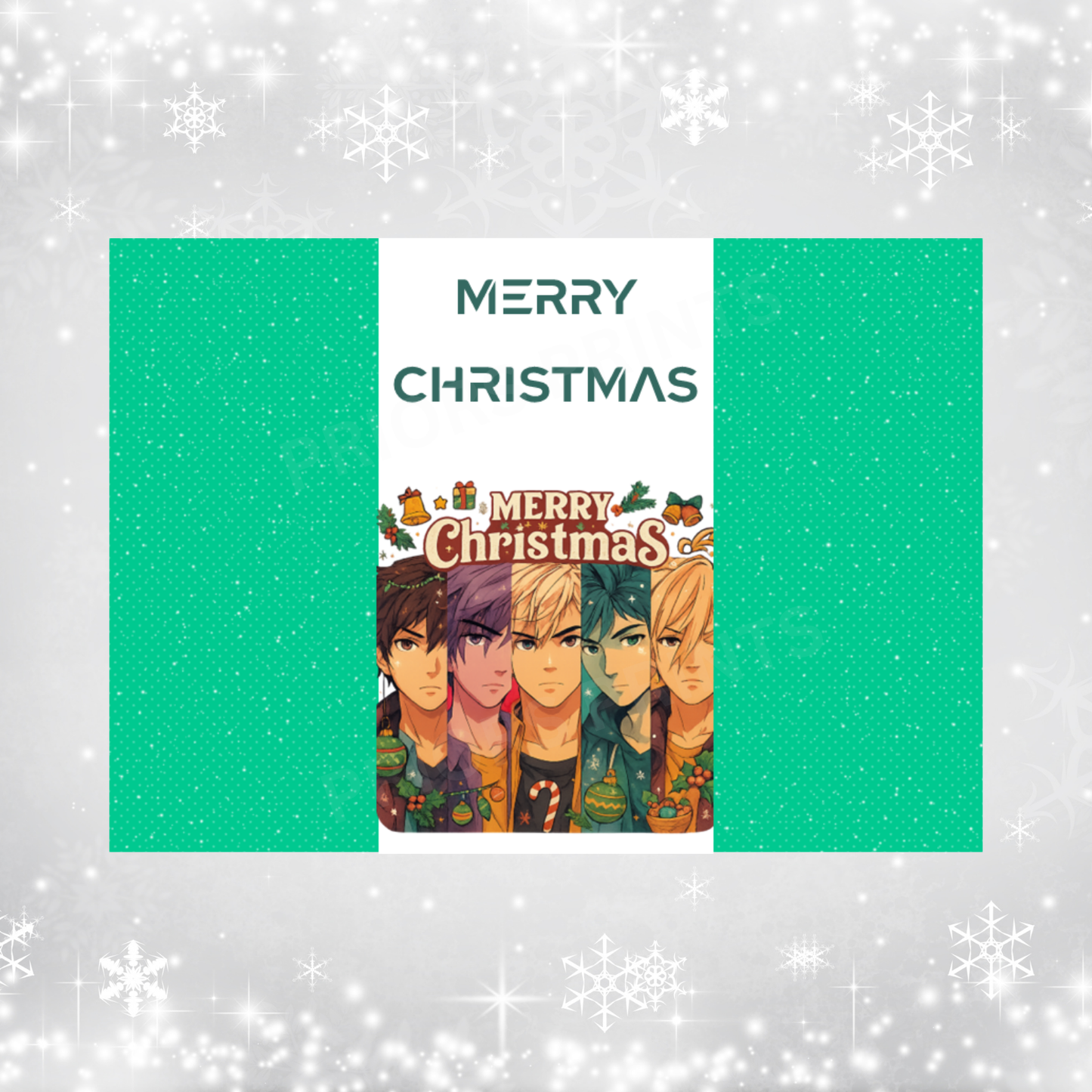 K Pop Demon Hunter Christmas Chocolate Bar Wrapper