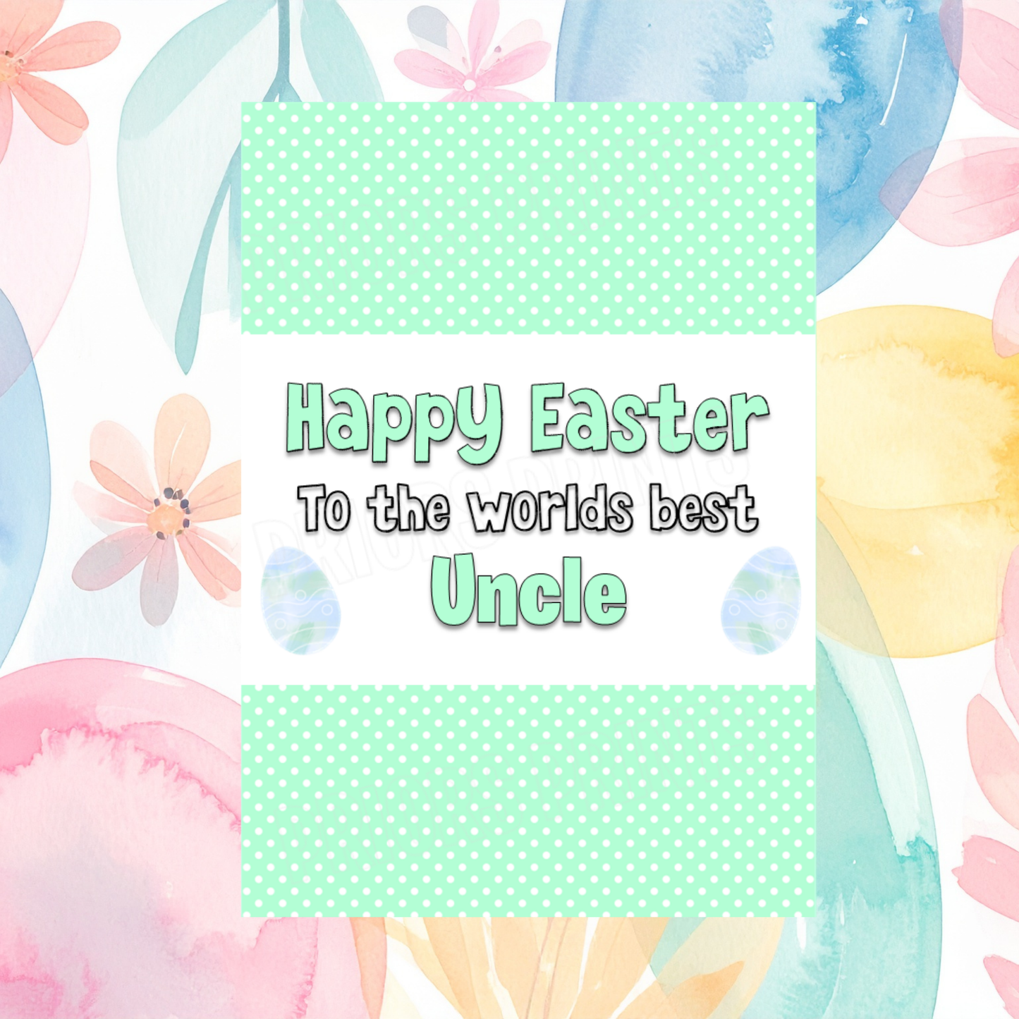 Worlds Best Family Member Easter Chocolate Bar Wrapper