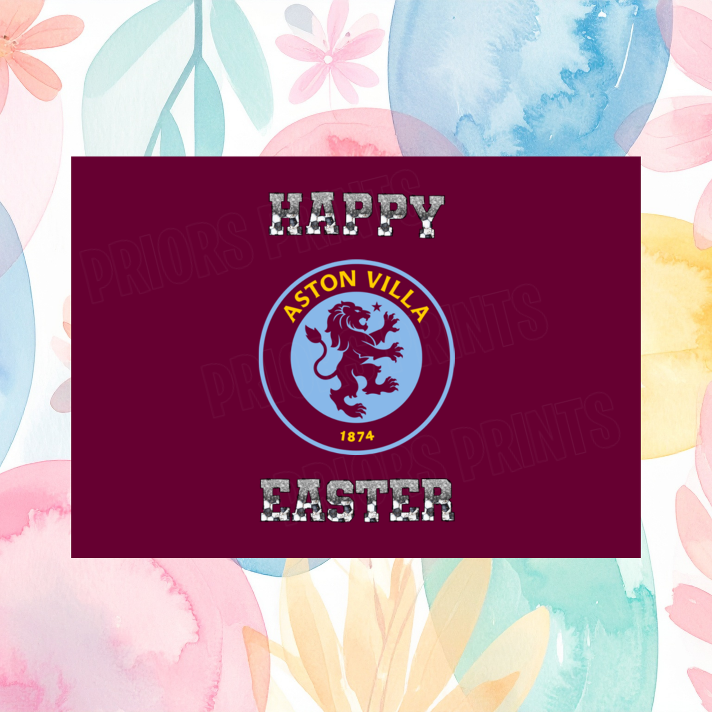 Football Teams Easter Chocolate Bar Wrapper