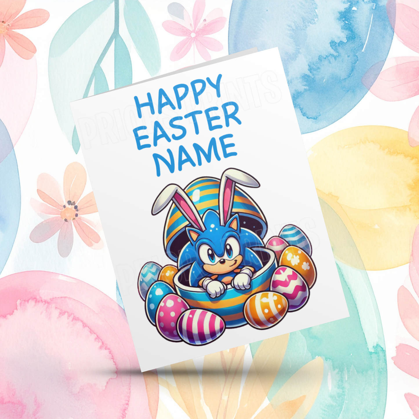 Mixed Character Personalised Easter Card