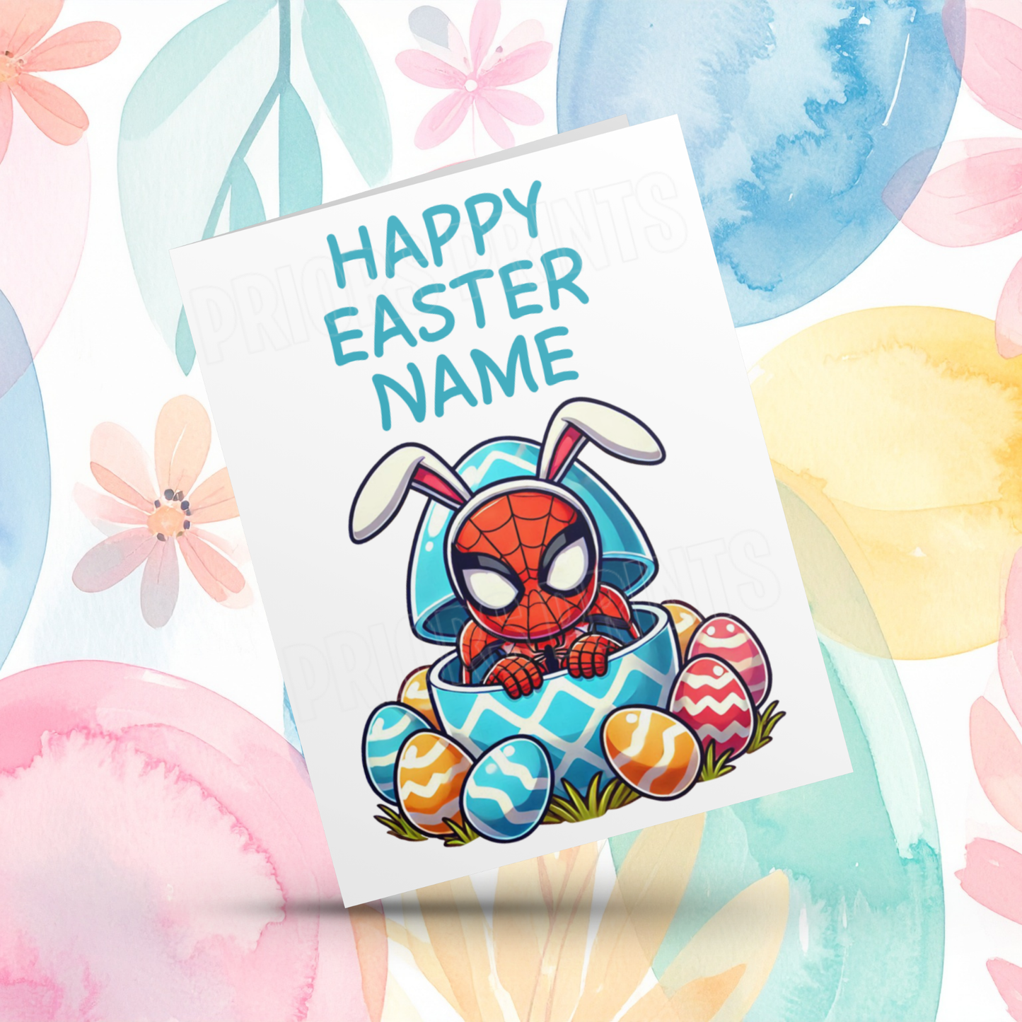 Mixed Character Personalised Easter Card