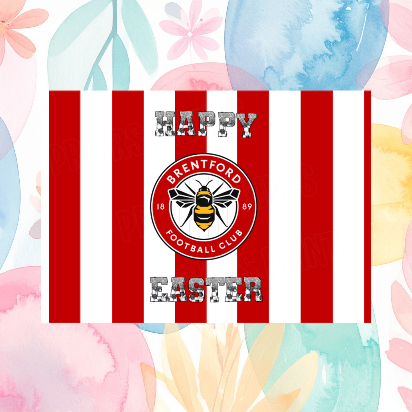 Football Teams Easter Chocolate Bar Wrapper