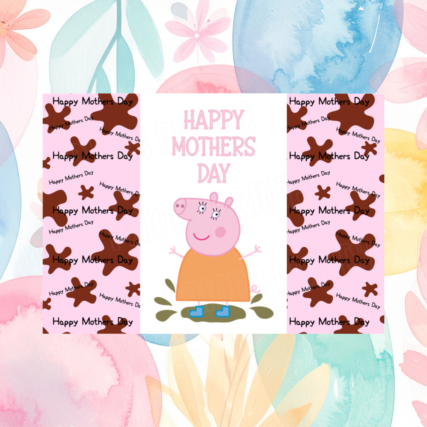 Peppa Pig Happy Mothers Day Chocolate Bar Wrapper