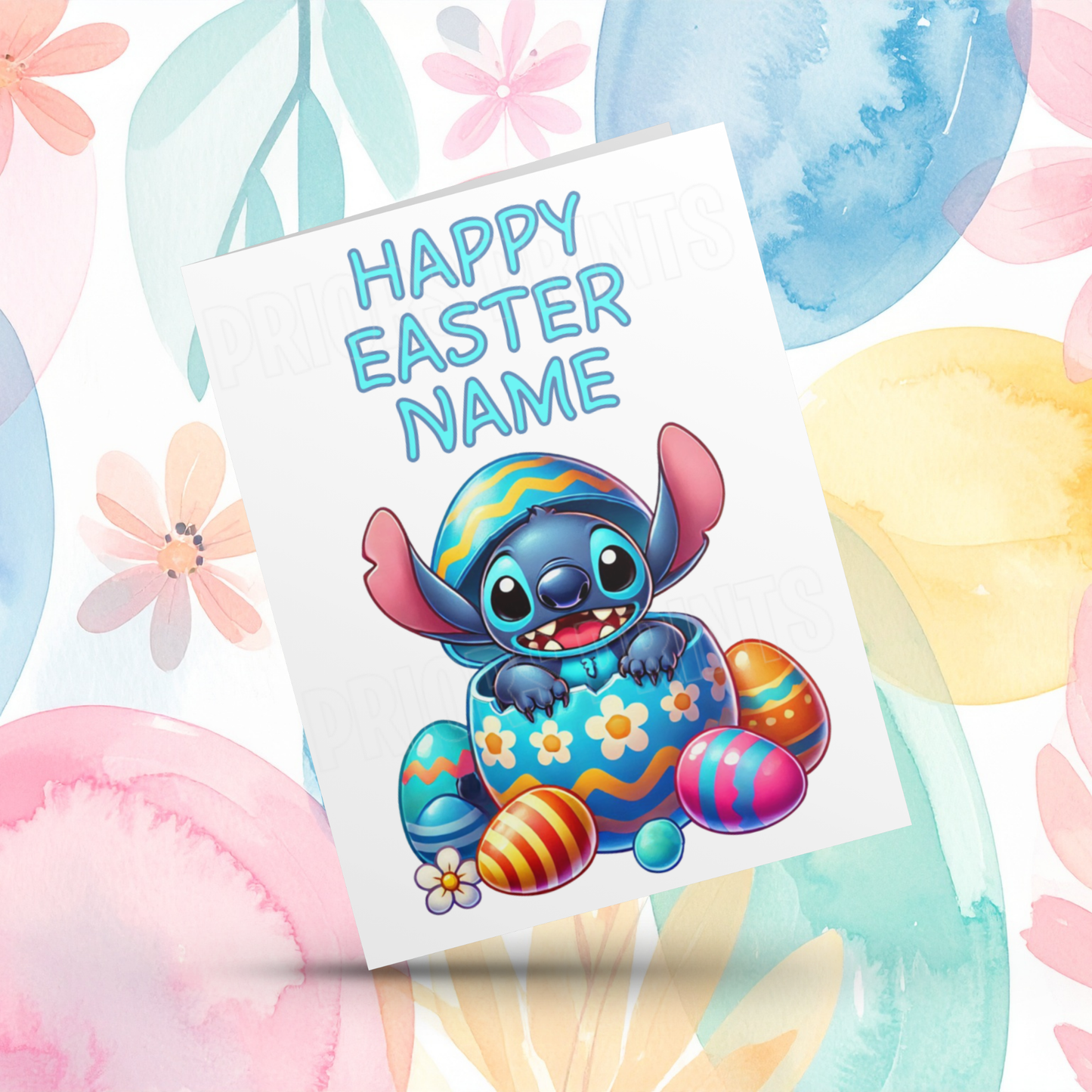 Mixed Character Personalised Easter Card