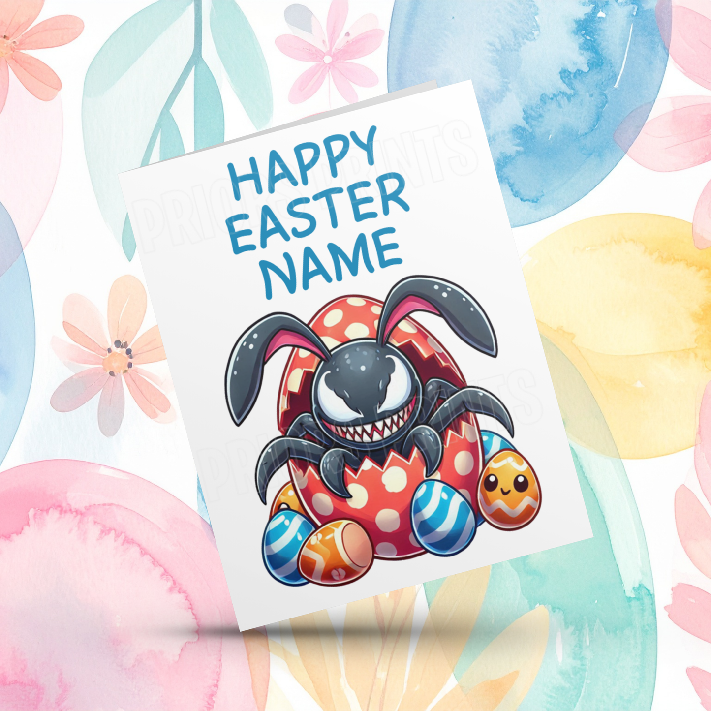 Mixed Character Personalised Easter Card