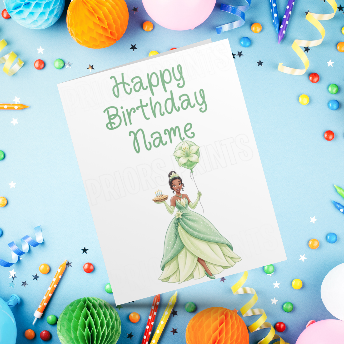 Mixed Disney Princess Personalised Birthday Card I Frozen I Mulan I Tangled I Aladdin I Sleeping Beauty I Brave I Beauty and The Beast I The Princess and The Frog