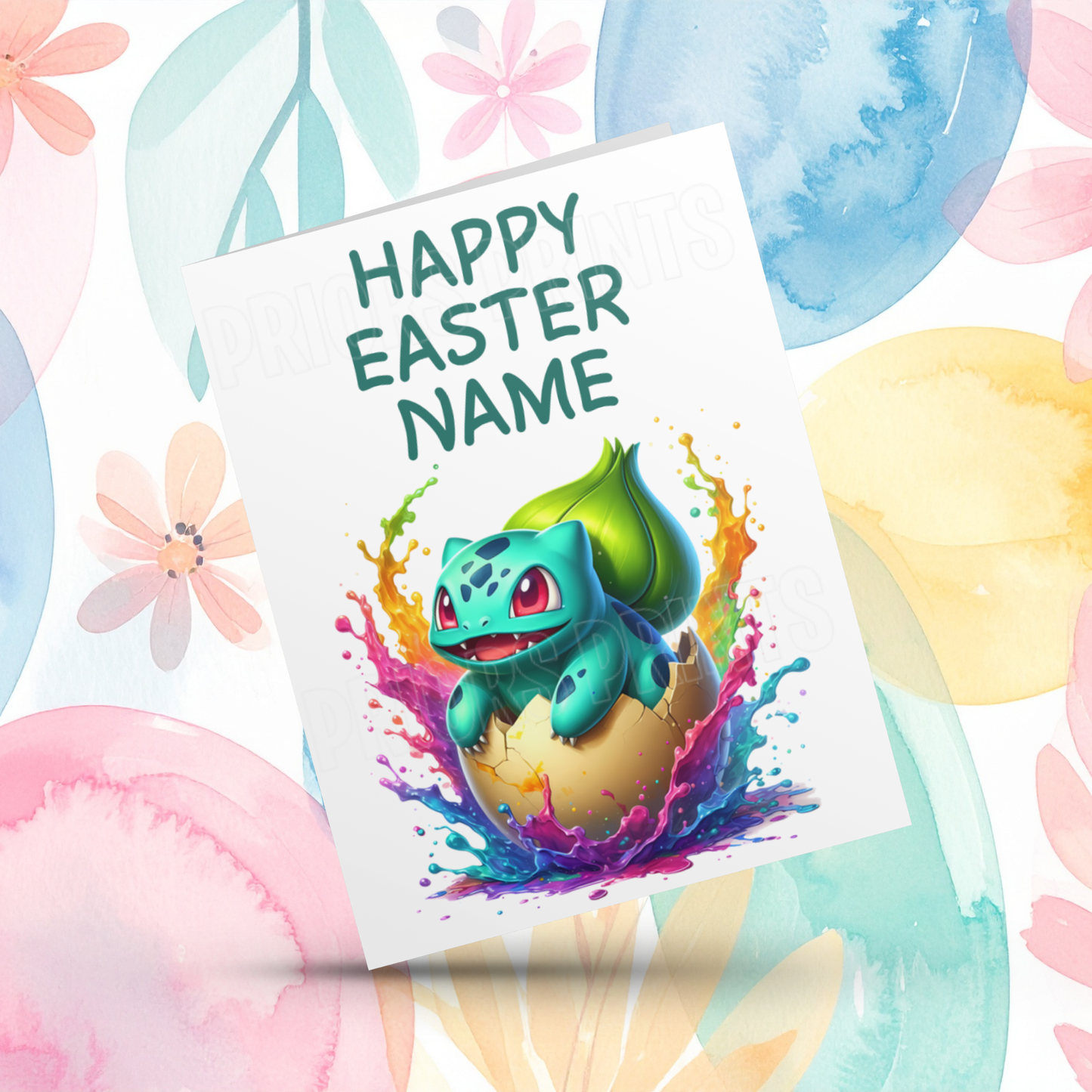 Pokemon Personalised Easter Card