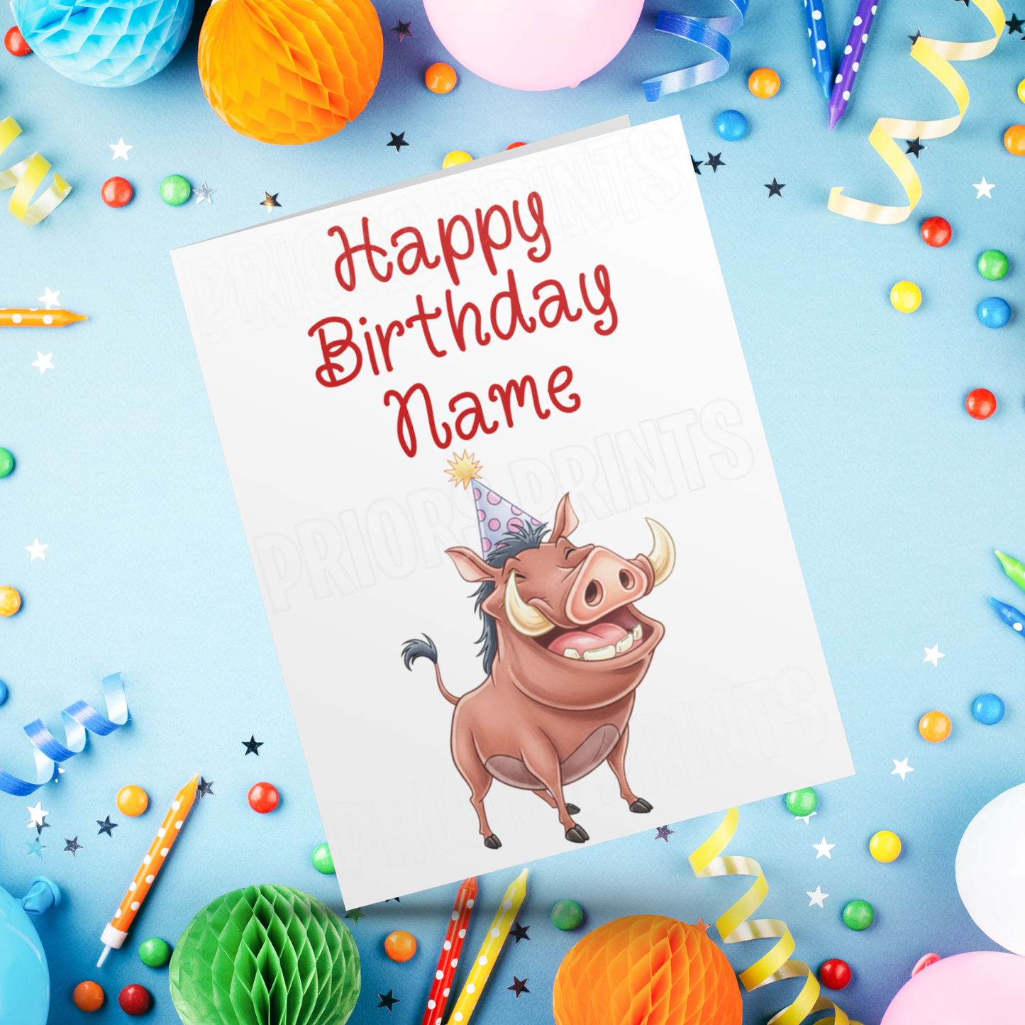 Mixed Disney Personalised Birthday Card I Lion King I Mickey Mouse & Friends