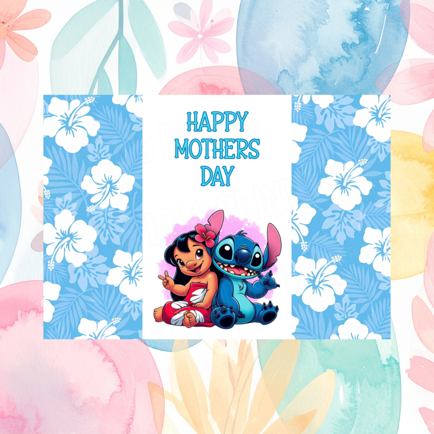 Lilo & Stitch Happy Mothers Day Chocolate Bar Wrapper I Angel