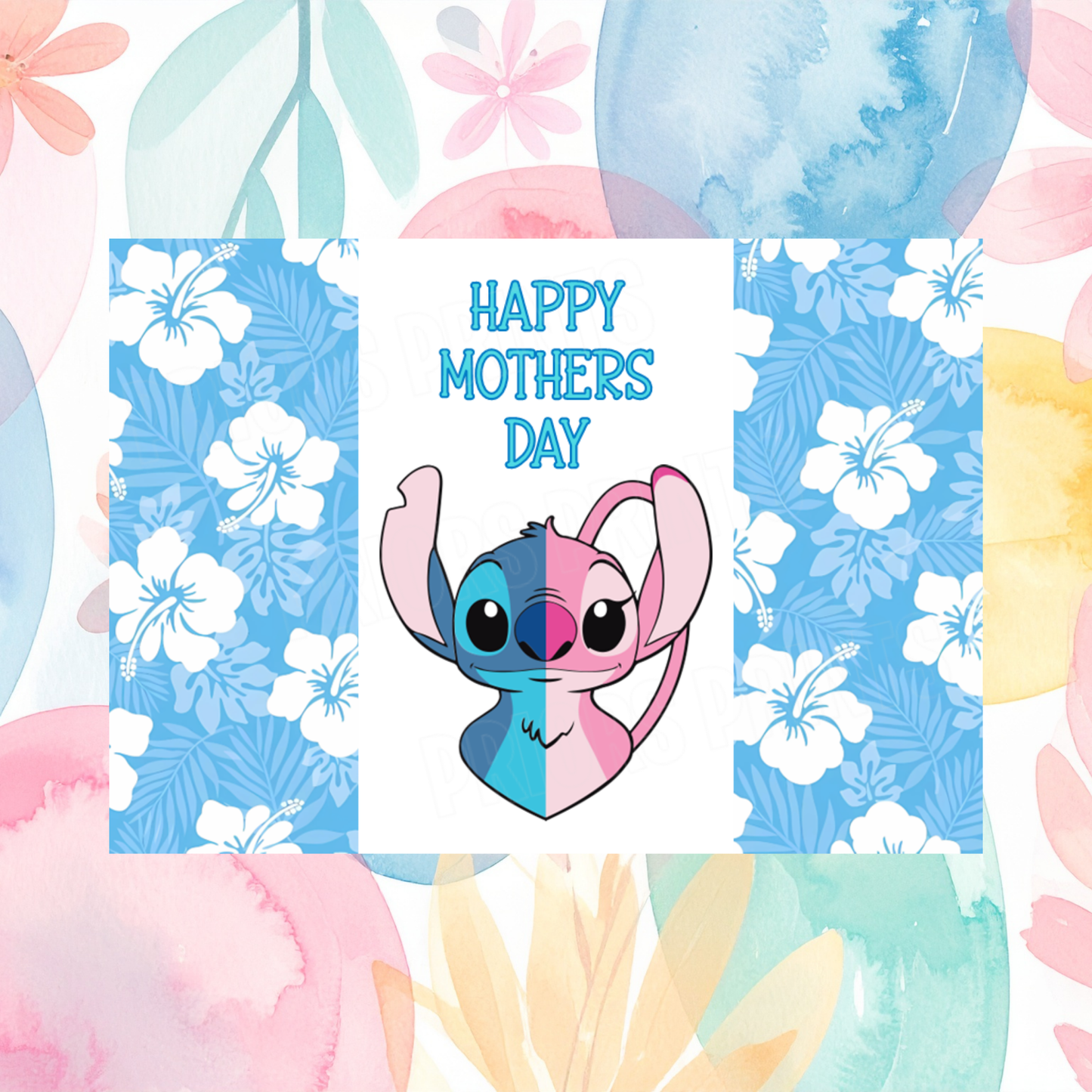 Lilo & Stitch Happy Mothers Day Chocolate Bar Wrapper I Angel