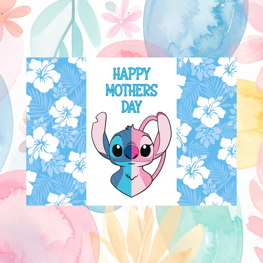 Lilo & Stitch Happy Mothers Day Chocolate Bar Wrapper I Angel