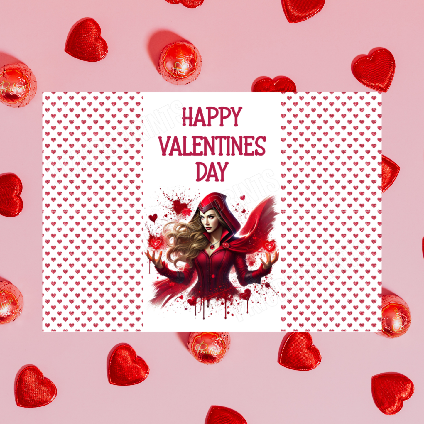 Superhero Valentines Day Chocolate Bar Wrappers Batman I Black Panther I Superman I Captain America I Hulk I Iron Man I Spiderman  Wolverine