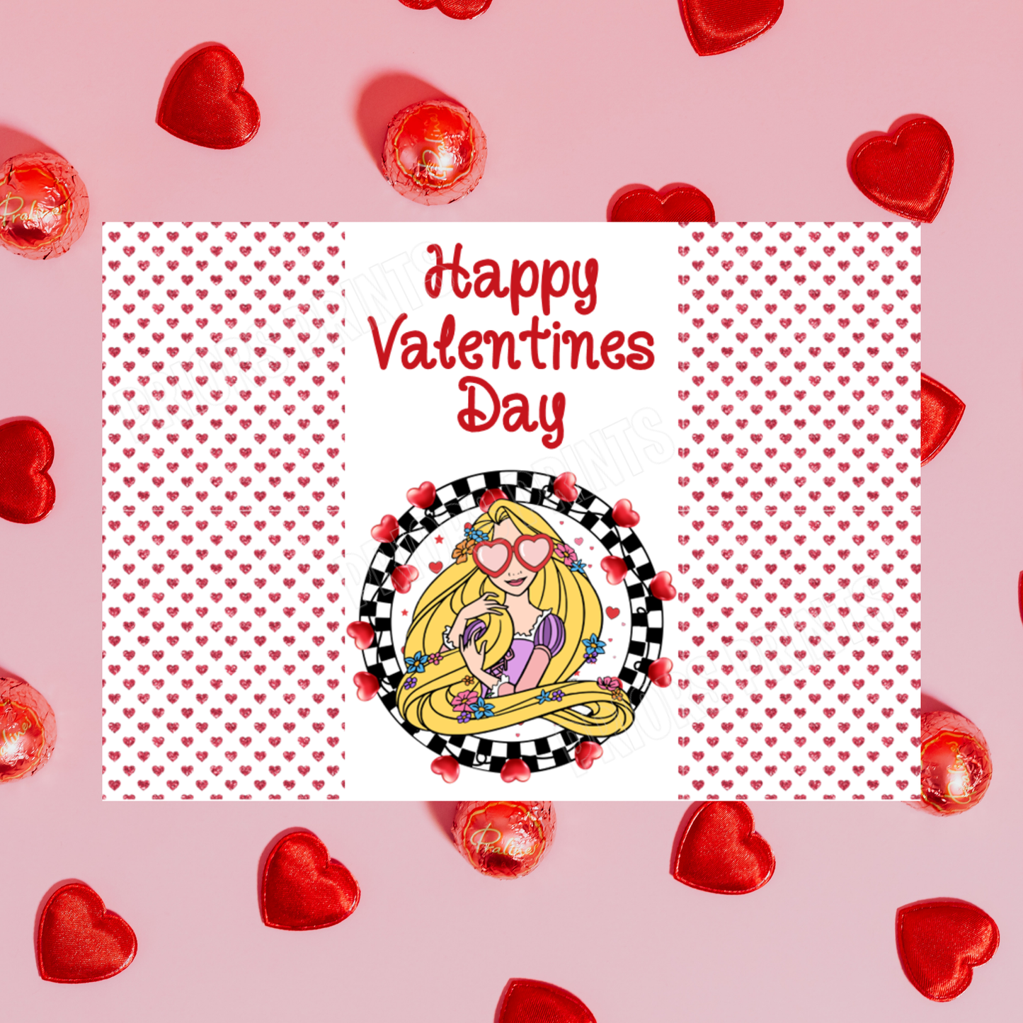 Disney Character Personalised Valentines Day Chocolate Bar Wrappers 3 I Lilo and Stitch I Beauty & The Beast I Tinkerbell I Aristocats I Sleeping Beauty Angel