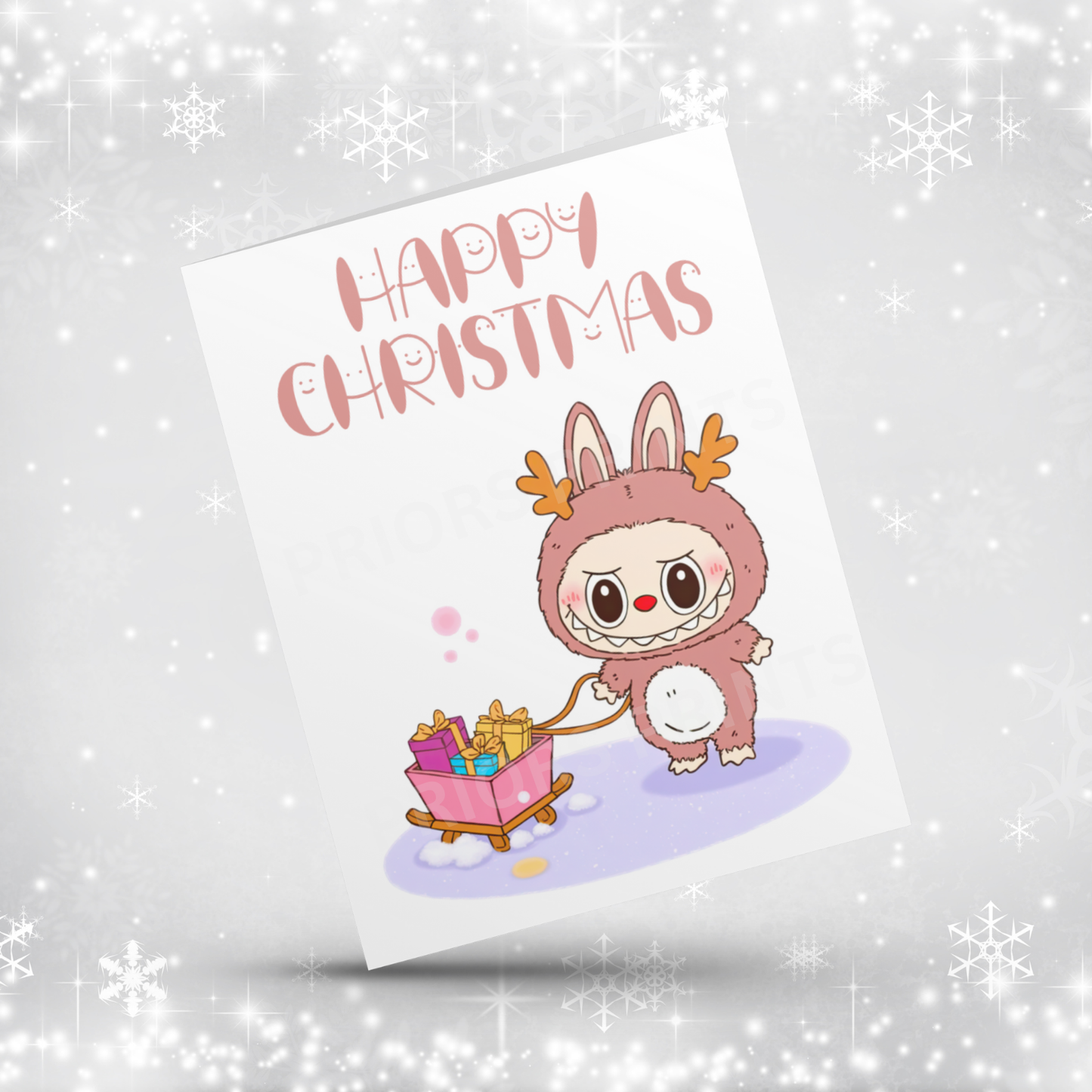 Labubu Christmas Card