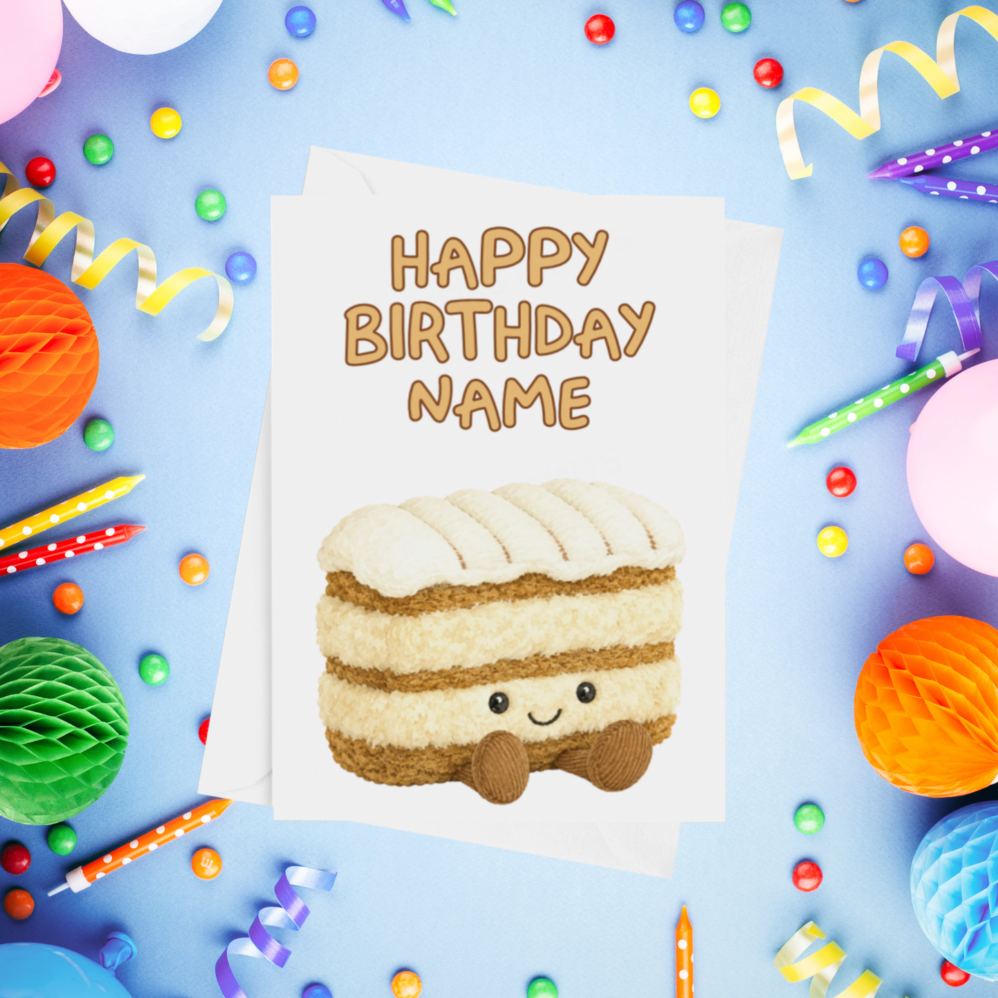 Jelly Cat Personalised Birthday Cards