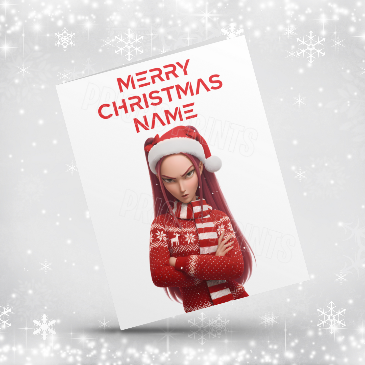 K Pop Demon Hunters Personalised Christmas Card NEW