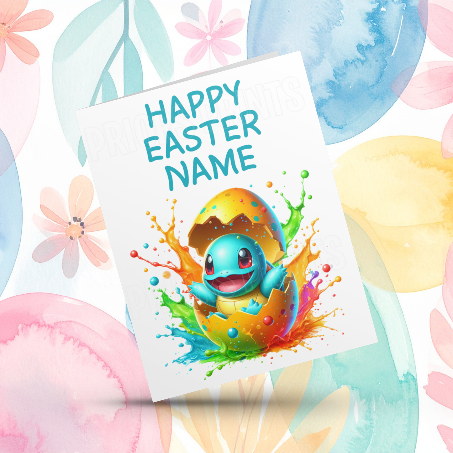 Pokemon Personalised Easter Card