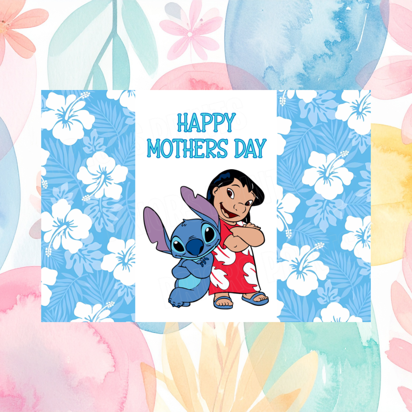 Lilo & Stitch Happy Mothers Day Chocolate Bar Wrapper I Angel