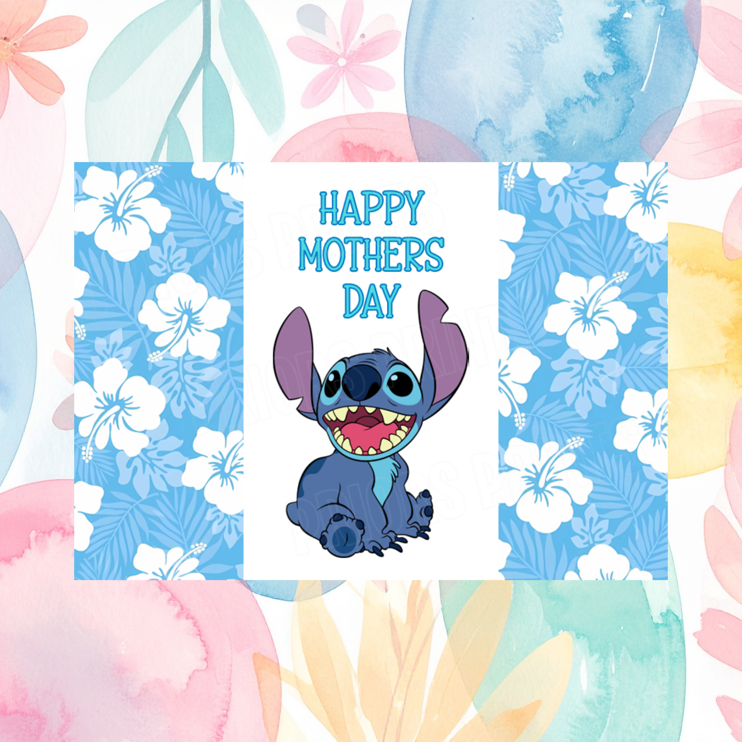 Lilo & Stitch Happy Mothers Day Chocolate Bar Wrapper I Angel