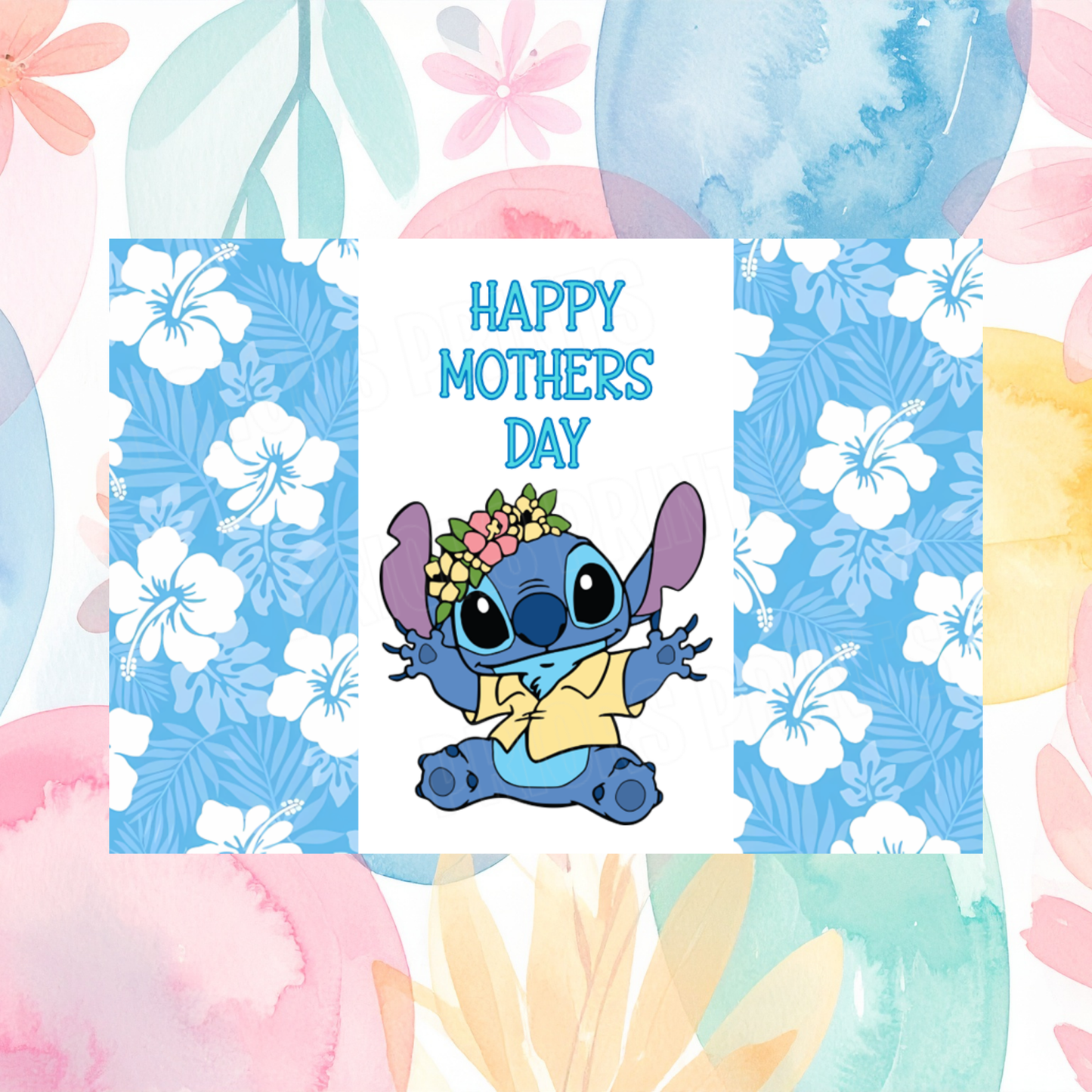 Lilo & Stitch Happy Mothers Day Chocolate Bar Wrapper I Angel