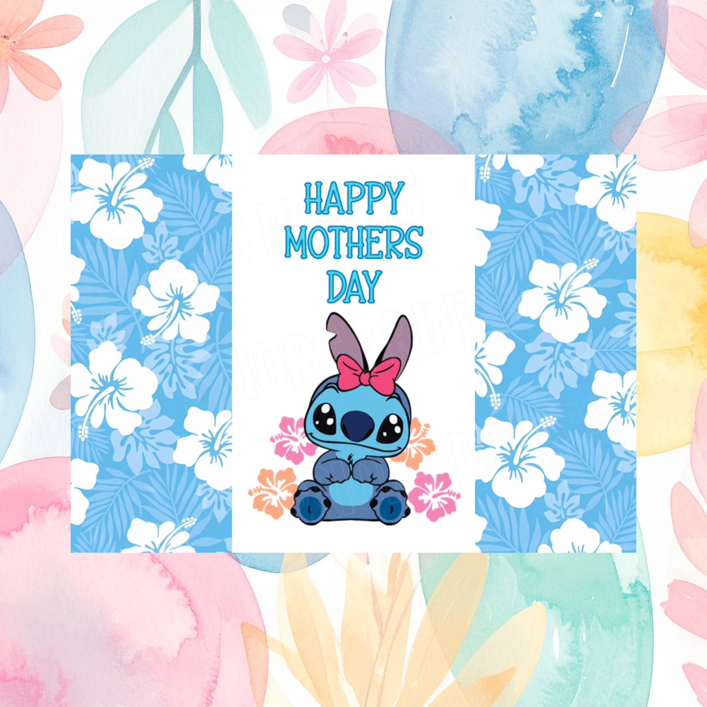 Lilo & Stitch Happy Mothers Day Chocolate Bar Wrapper I Angel