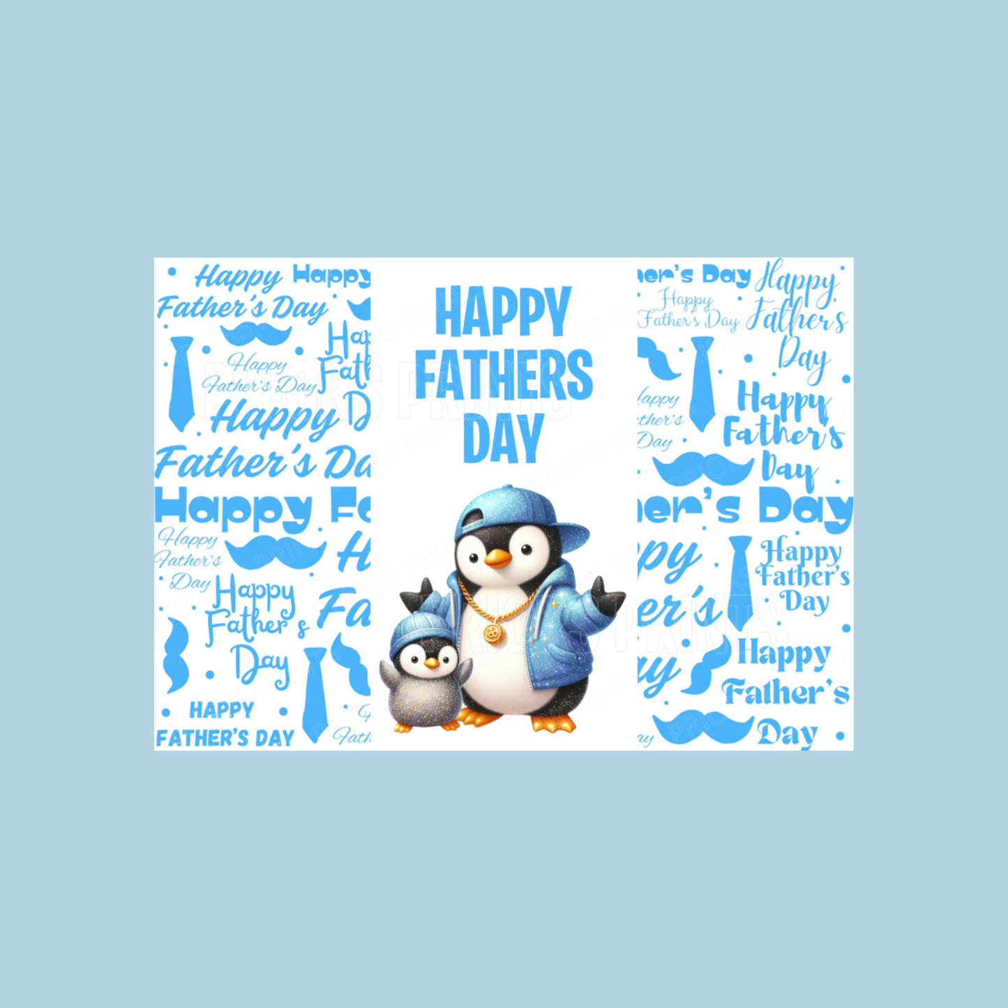 Father & Child Cool Animals Happy Fathers Day Chocolate Bar Wrapper