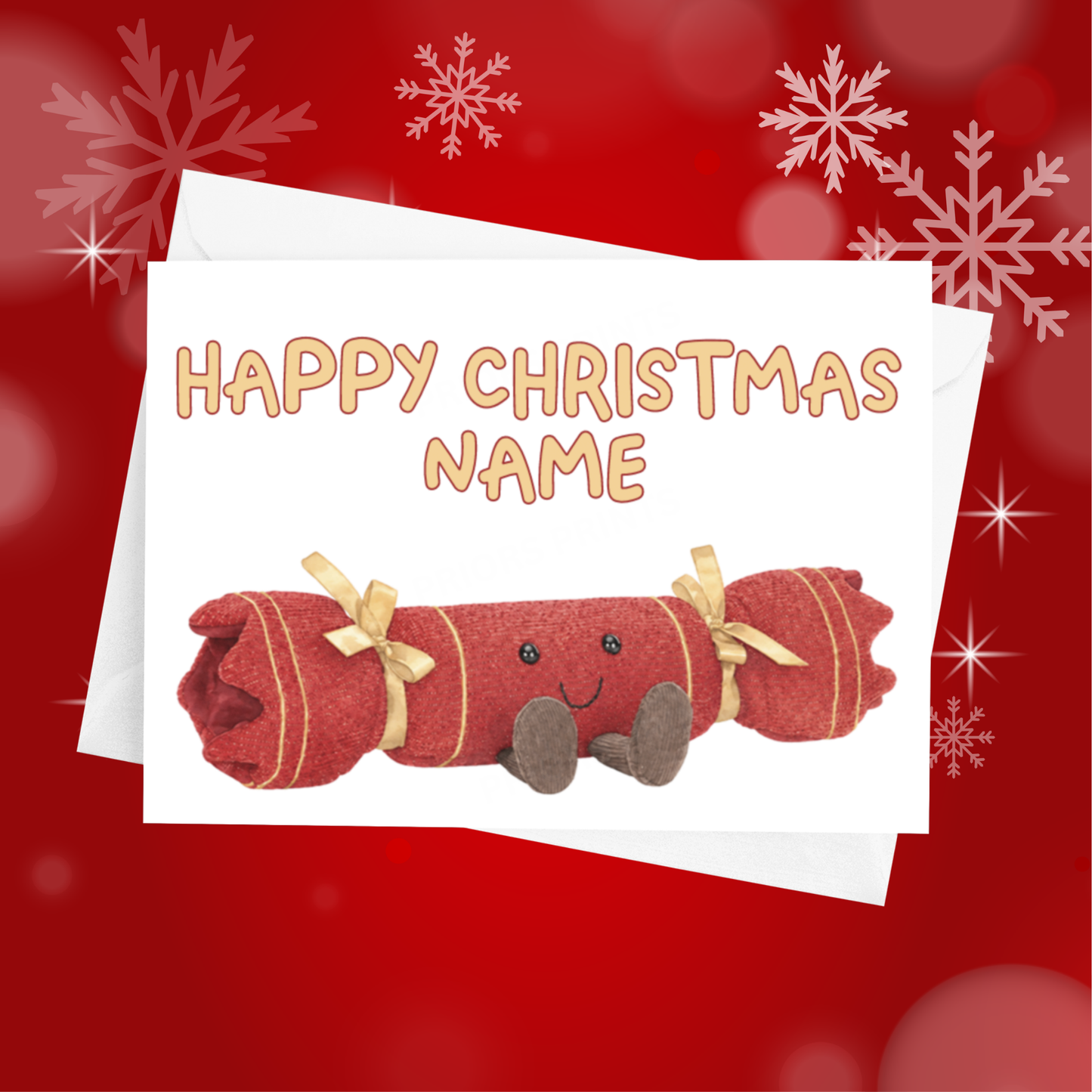 Jelly Cat Personalised Christmas Card
