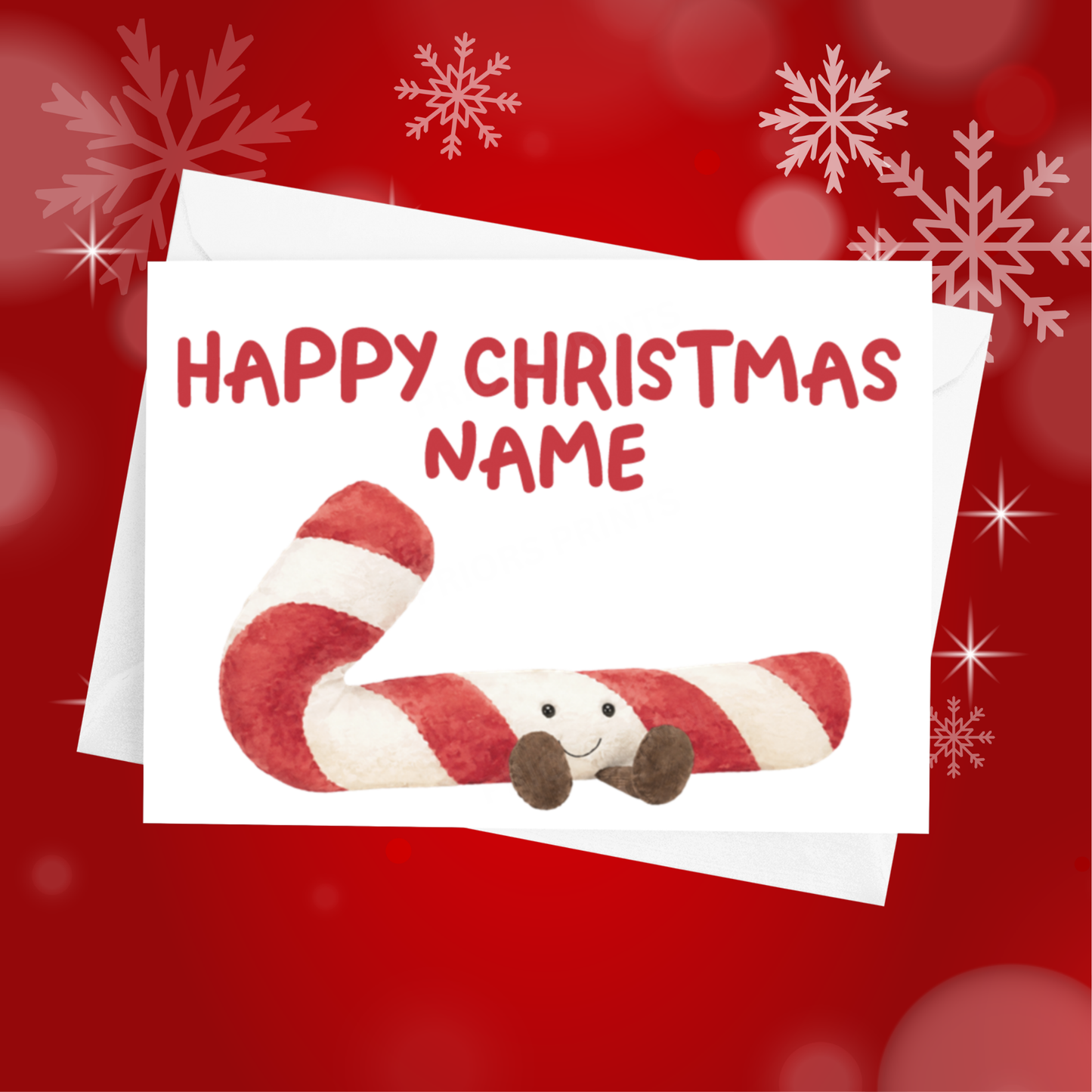Jelly Cat Personalised Christmas Card