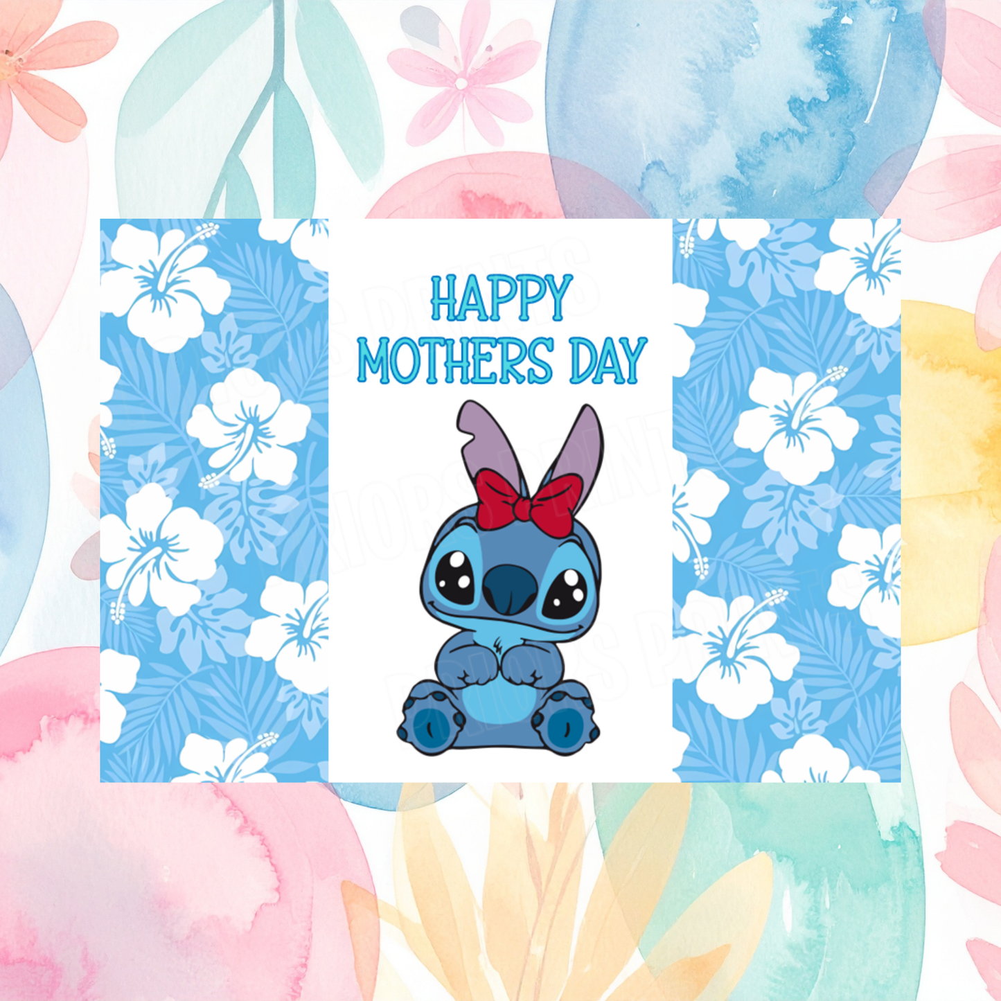 Lilo & Stitch Happy Mothers Day Chocolate Bar Wrapper I Angel