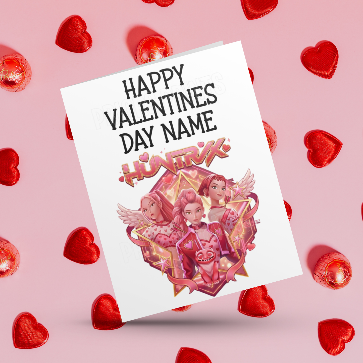 Personalised K Pop Girls Valentines Day Card