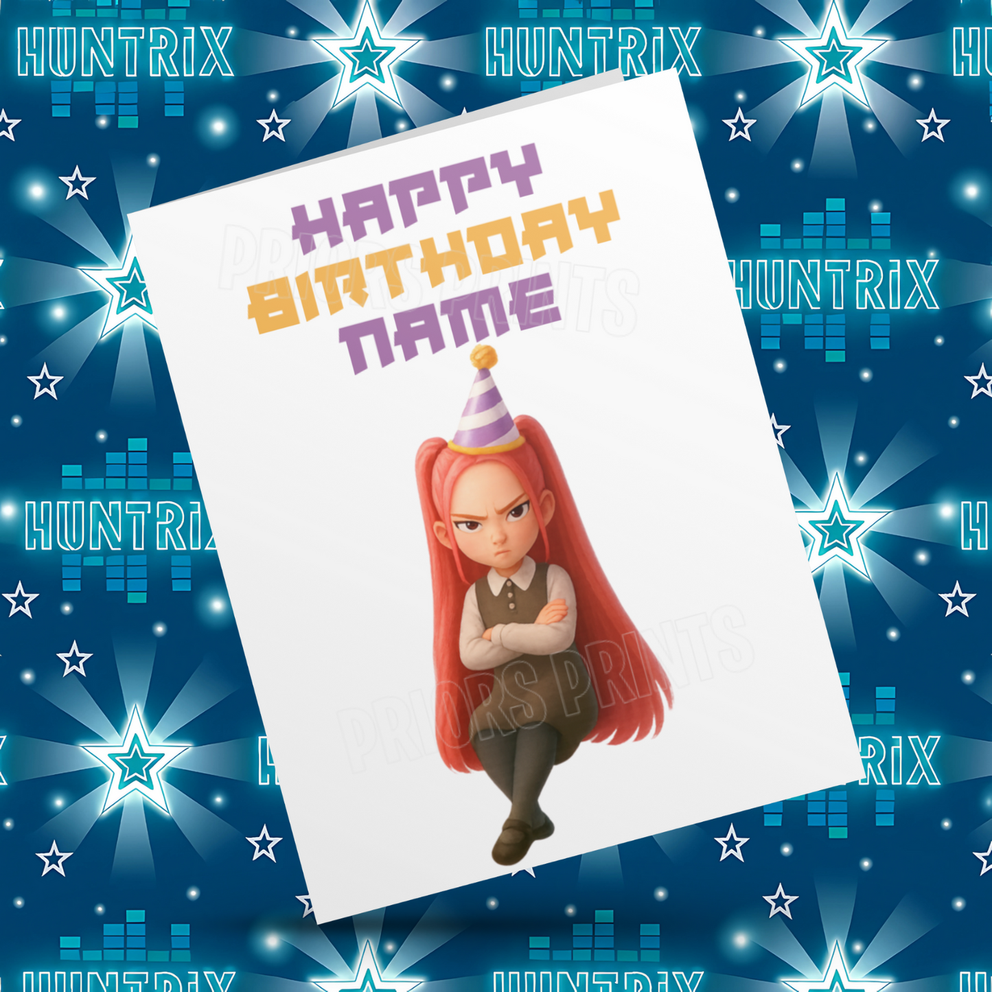 Personalised K Pop Demon Hunters Birthday Card