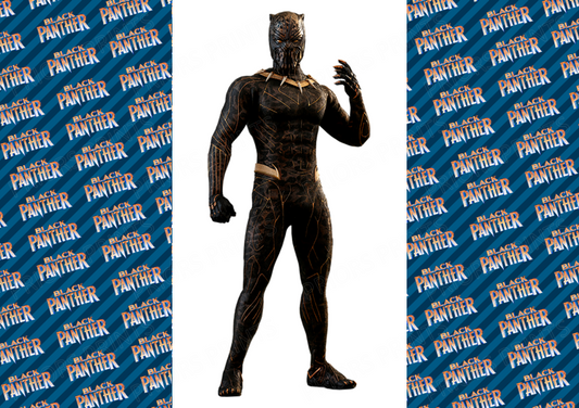 Black Panther Chocolate Bar Wrapper- Plain (No Text)