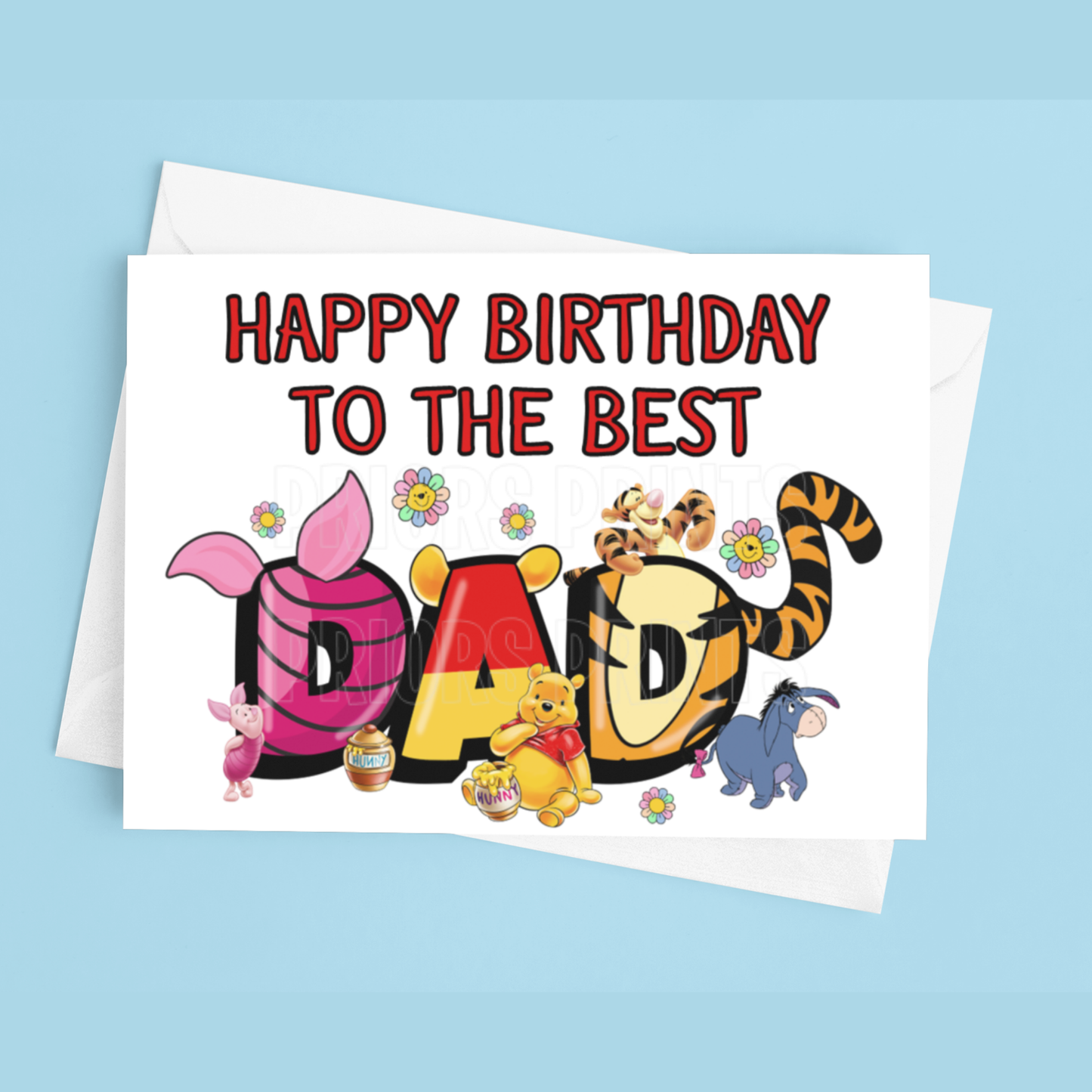 Happy Birthday Mixed Character- To the best Dad or Papa