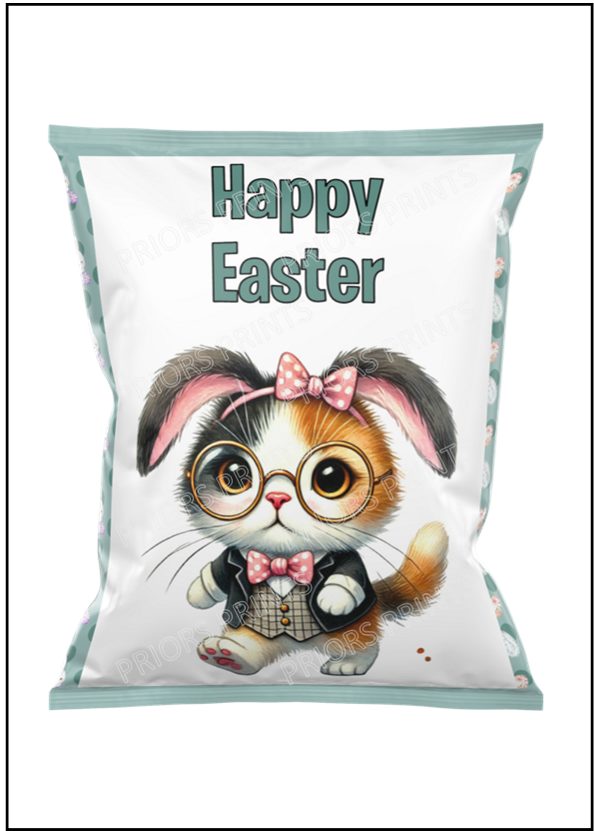 Easter Animals with Bunny Ears Treat Packets (Medium Sized)